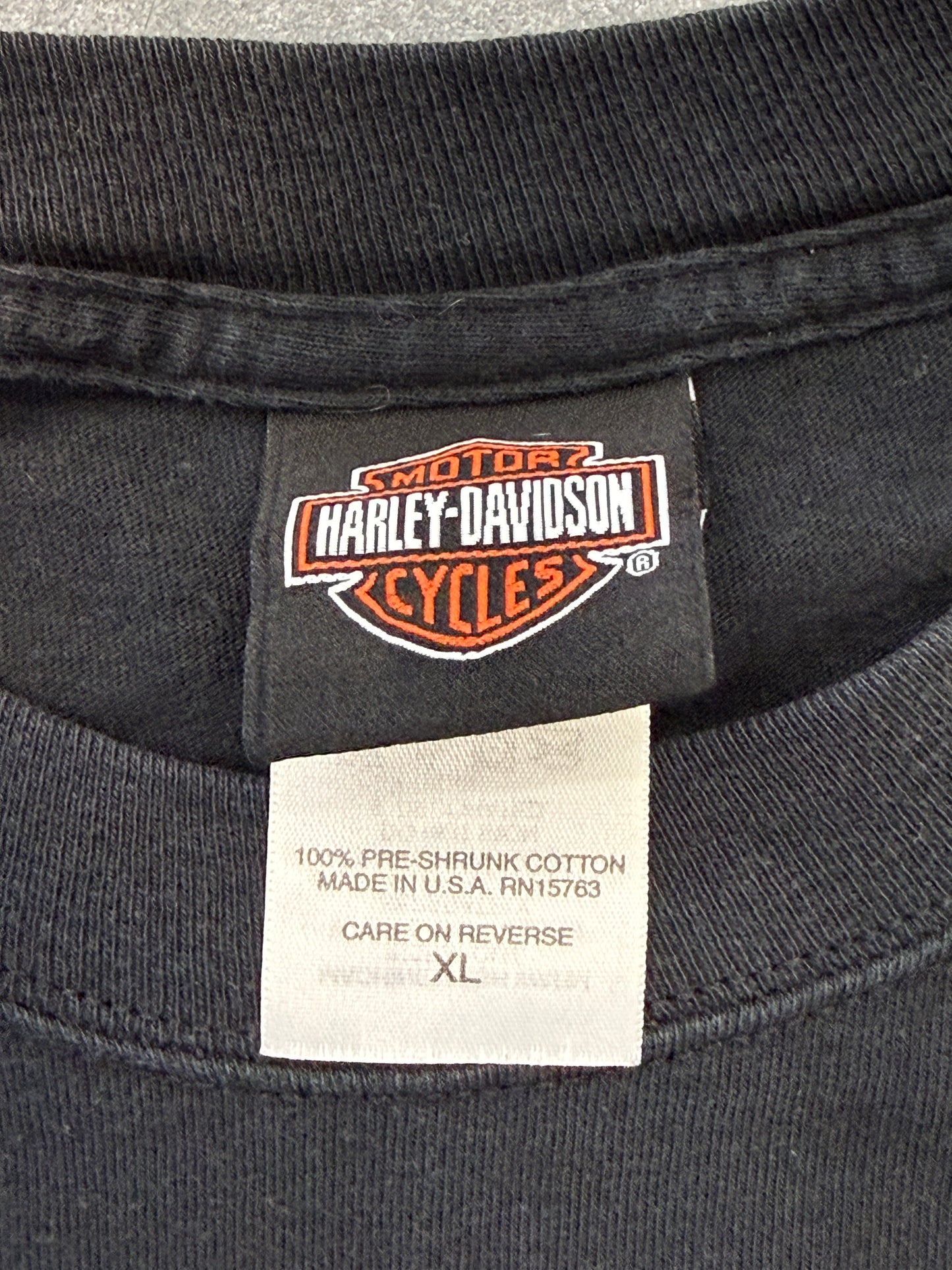 2004 HARLEY-DAVIDSON SKULL FLAME LONG SLEEVE TEE (HARLEY-DAVIDSON TAG)
