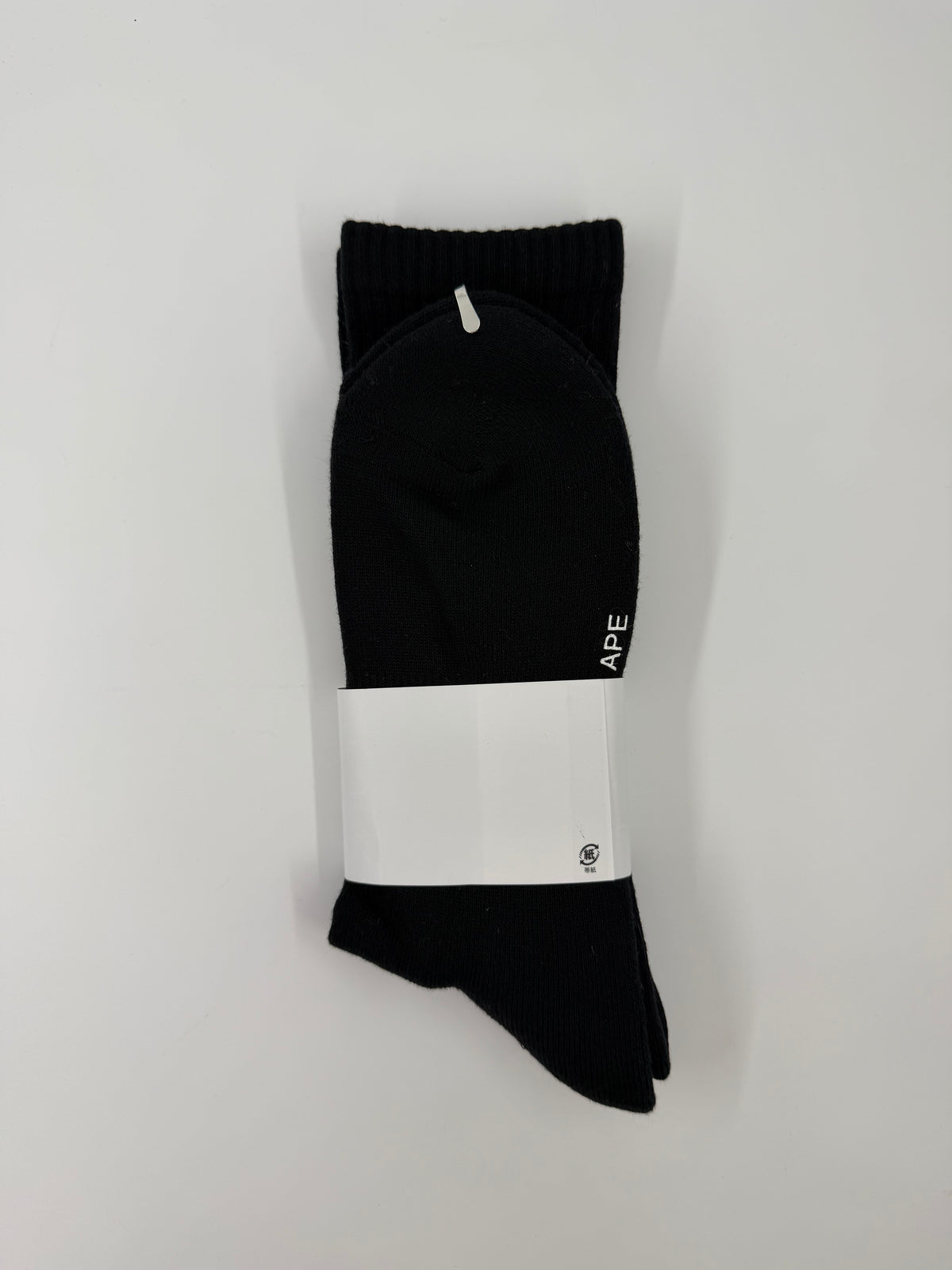 A BATHING APE BAPE BIG HEAD BLACK SOCKS