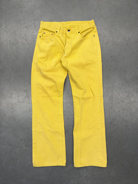 GUCCI BY TOM FORD ERA STRAIGHT LEG DENIM JEANS - MUSTARD YELLOW