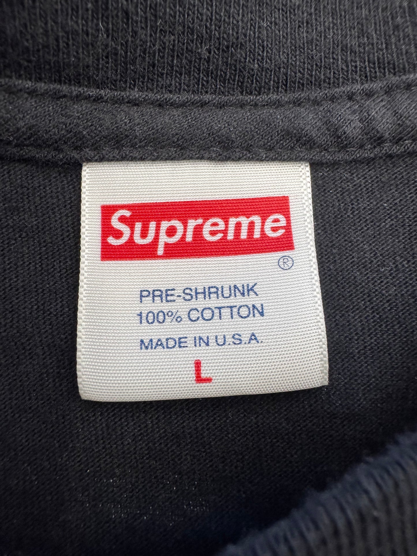 FW17 SUPREME PISS CHRIST TEE BLACK