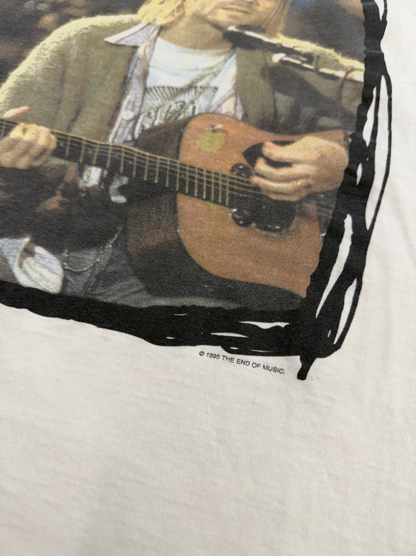 1995 KURT COBAIN END OF MUSIC MEMORIAL TEE (CUT TAG)