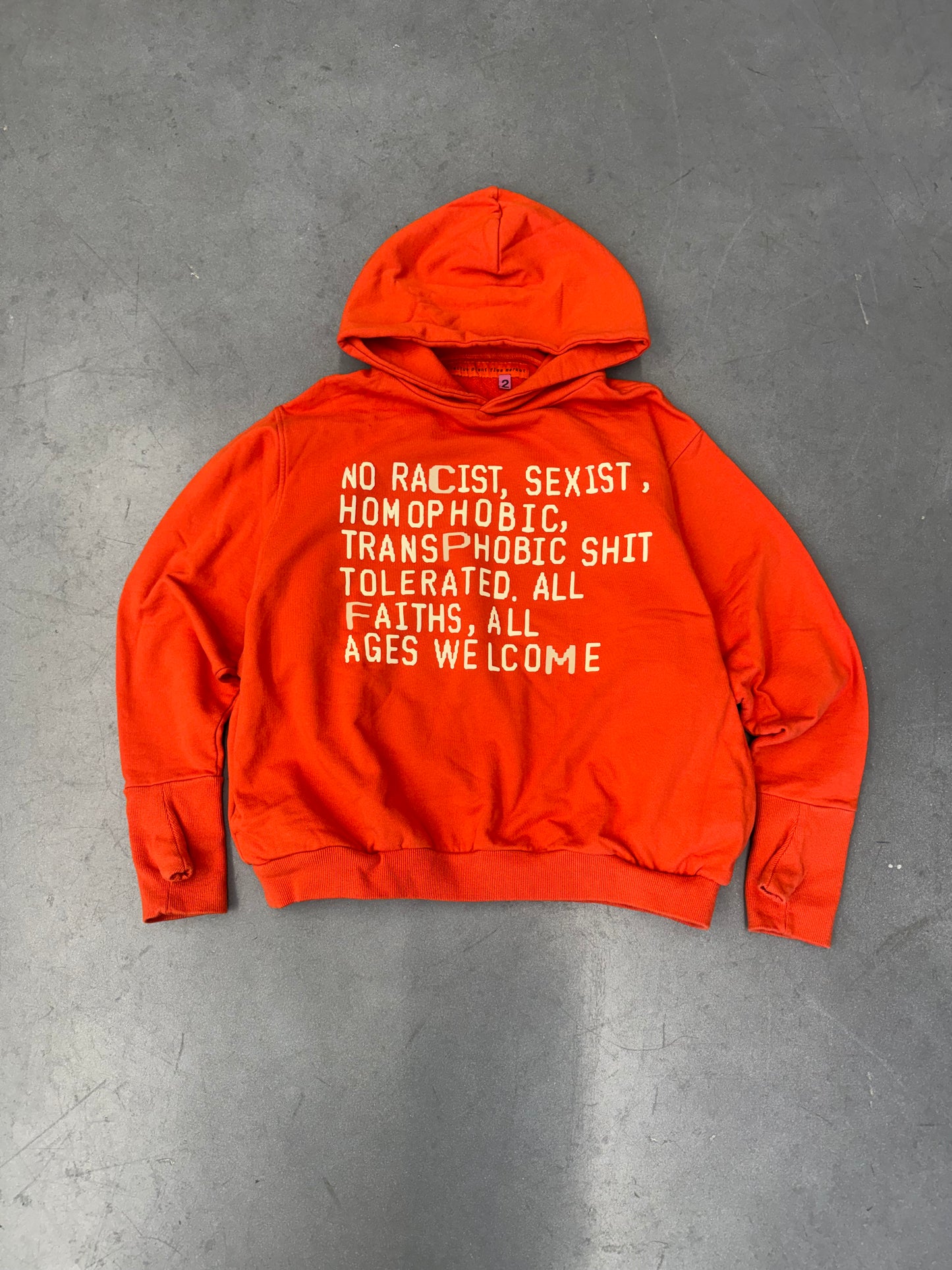 CACTUS PLANT FLEA MARKET WOKE HOODIE - ORANGE