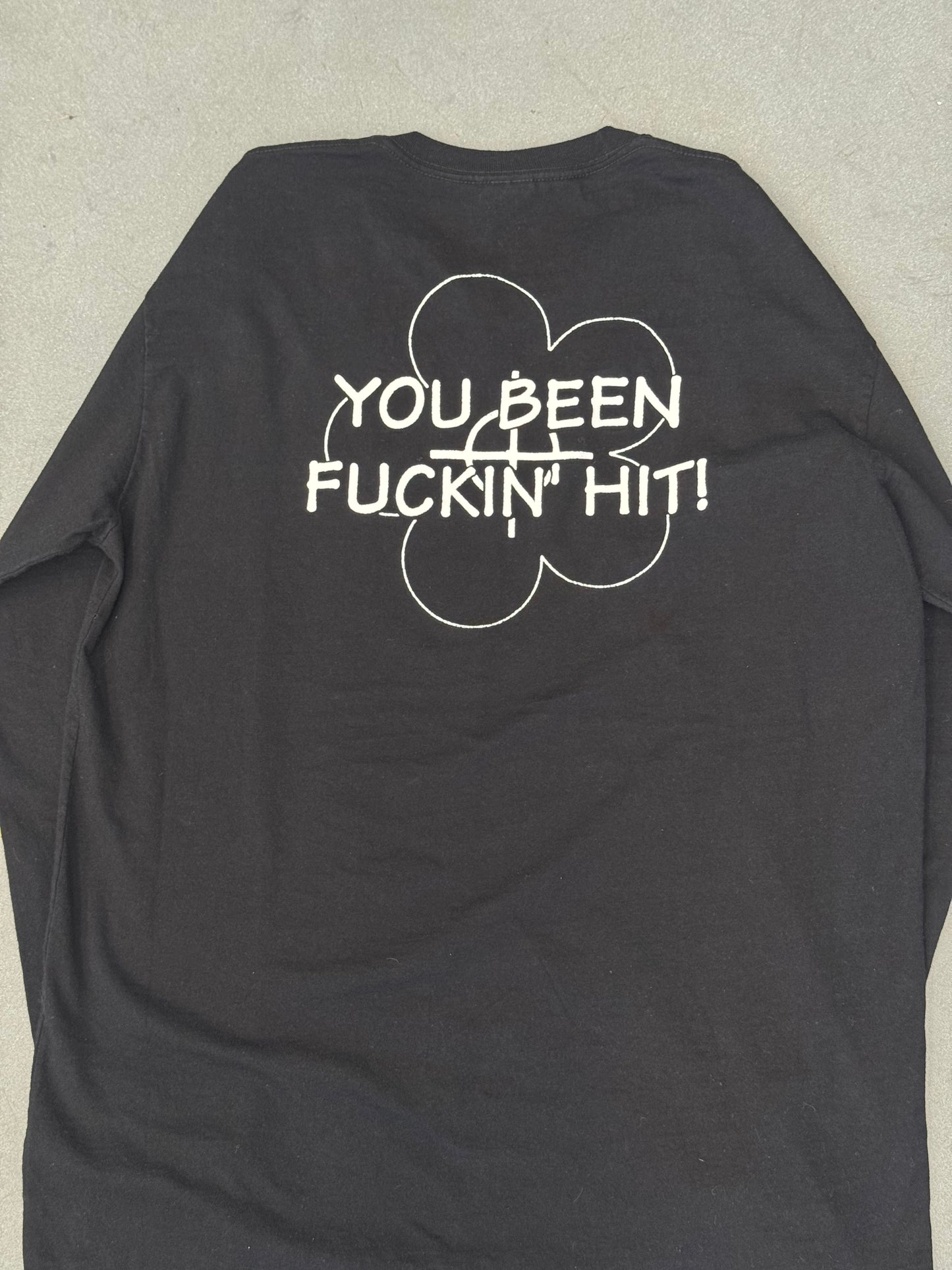 SS17 SUPREME YOU BEEN HIT LS TEE - BLACK