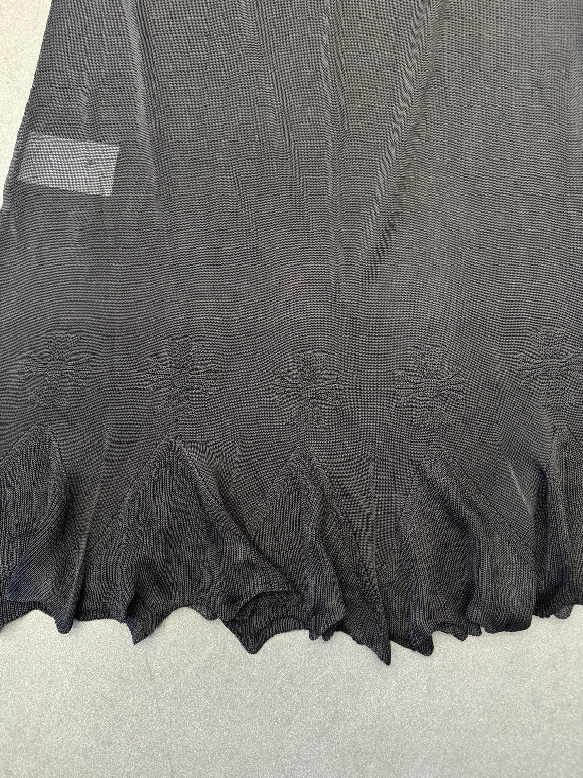 CHROME HEARTS 'FRANKIE' SHEER JACQUARD LUXE SKIRT