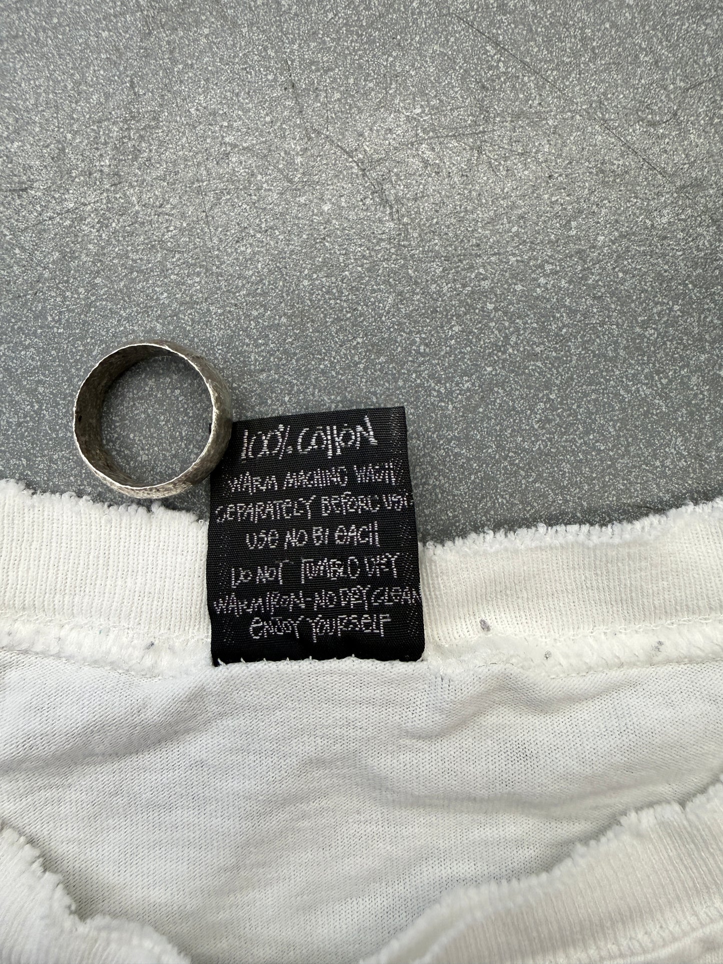 90S STUSSY STAR LOGO DISTRESSED TEE
