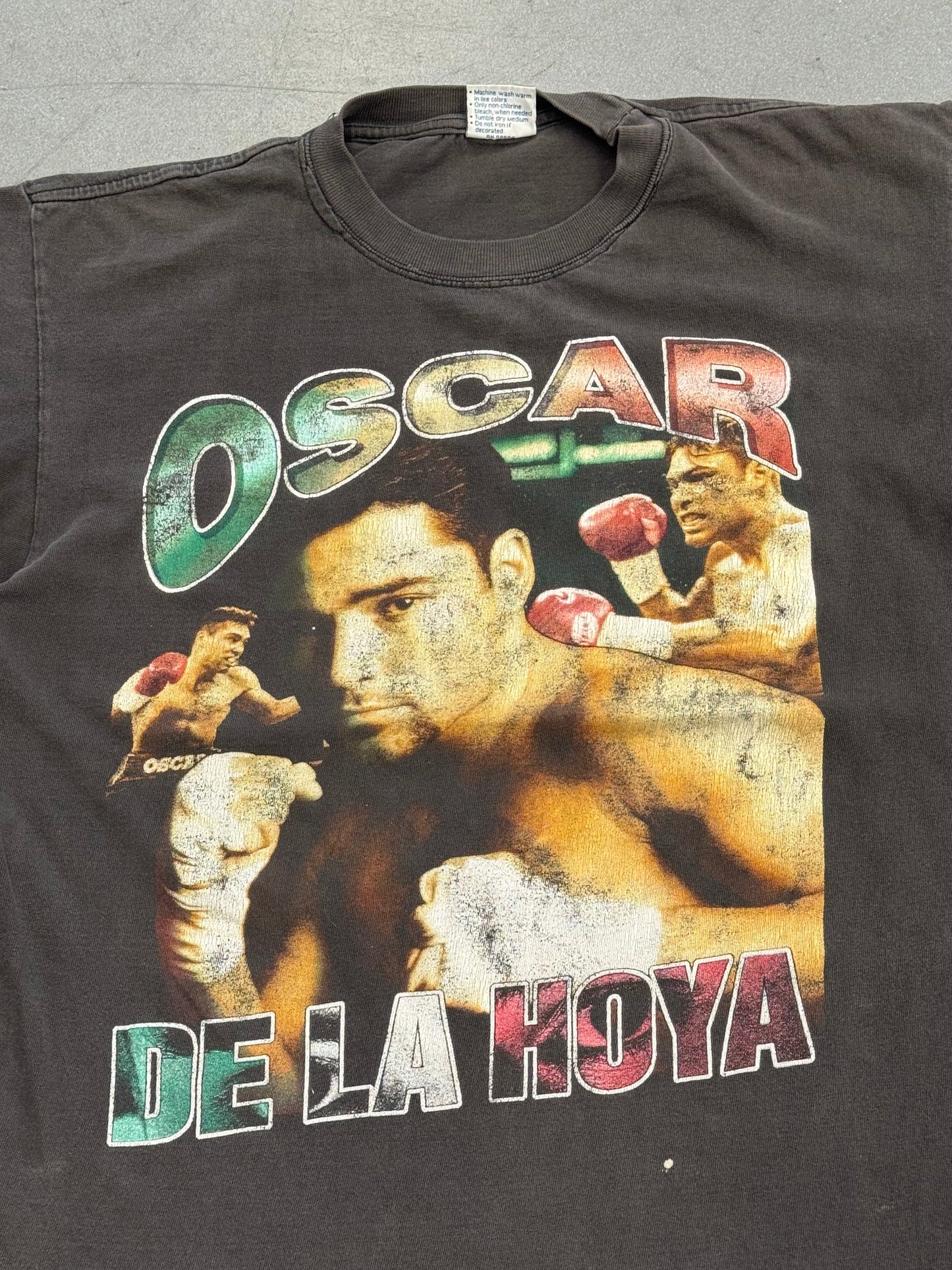 90S BOOTLEG OSCAR DE LA HOYA RAP-STYLE TEE (ALL SPORT TAG)