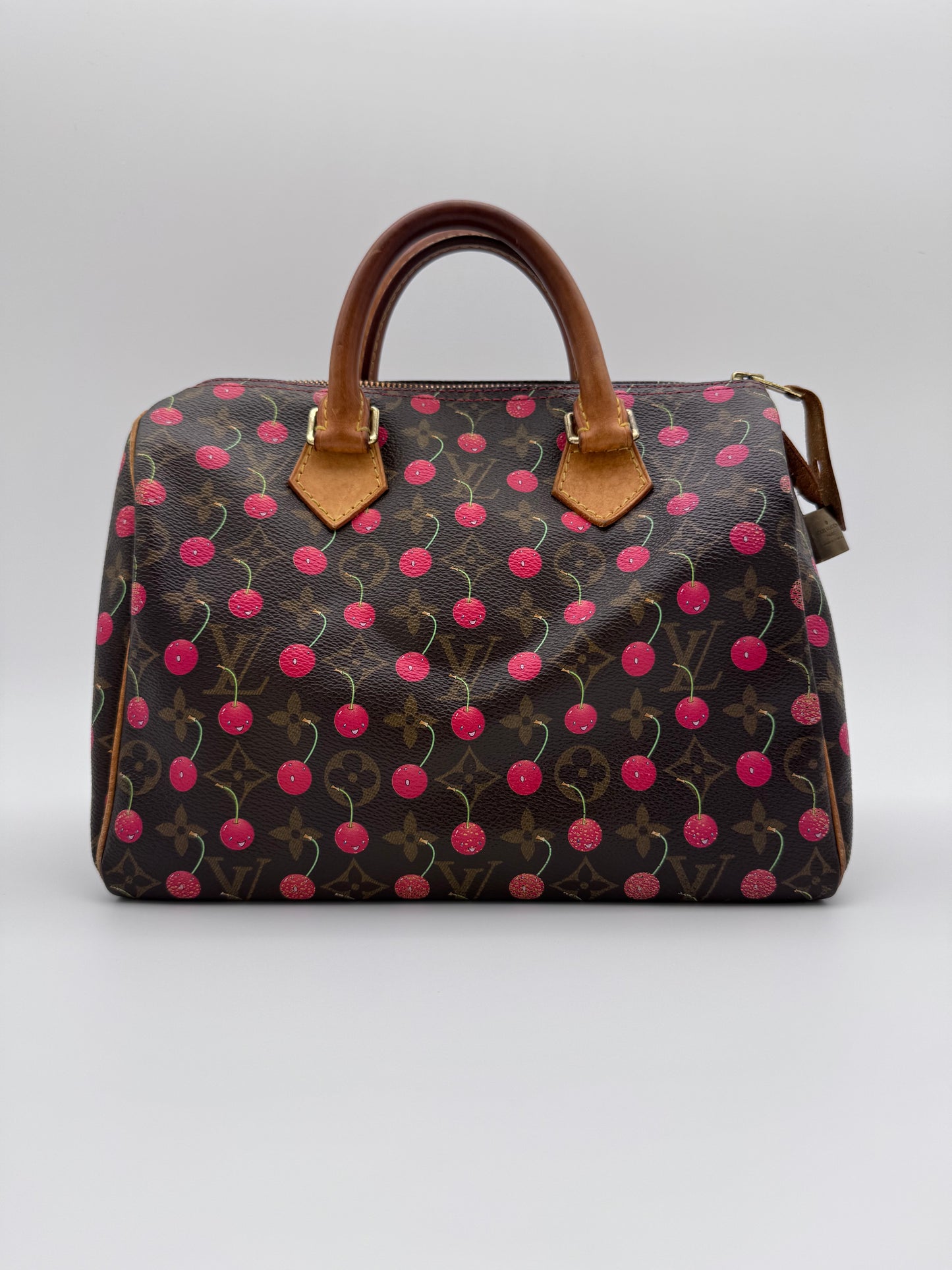 2005 LOUIS VUITTON LV CHERRY MONOGRAM MURAKAMI SPEEDY 25 VINTAGE