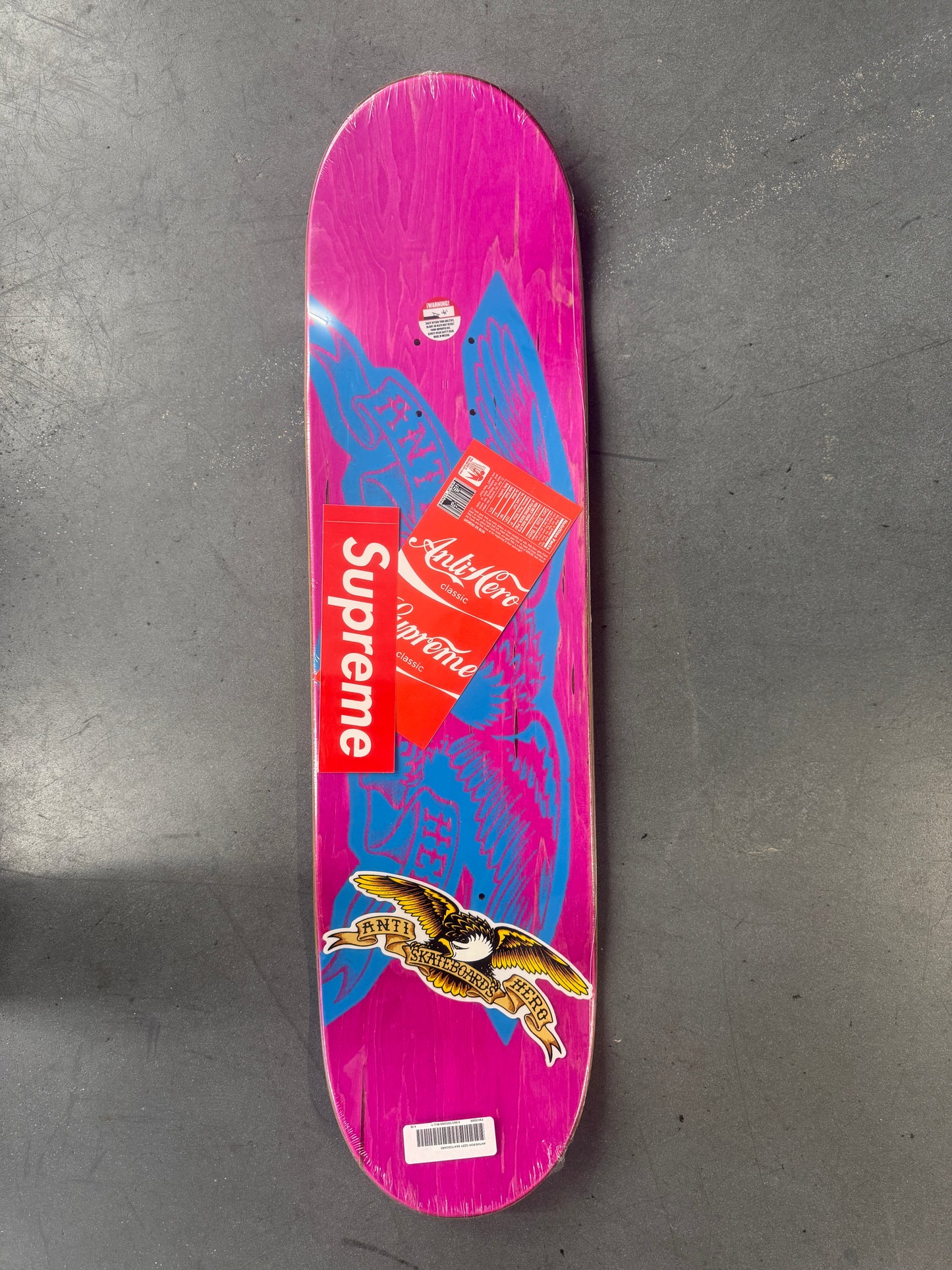 FW25 SUPREME ANTIHERO OZZY SKATEBOARD
