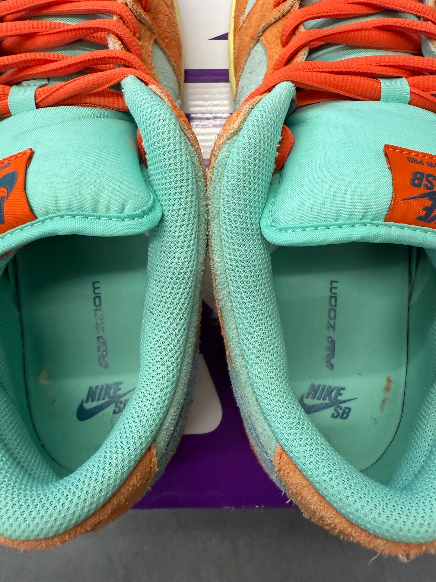 2023 SIZE 13 NIKE SB DUNK LOW ORANGE EMERALD RISE