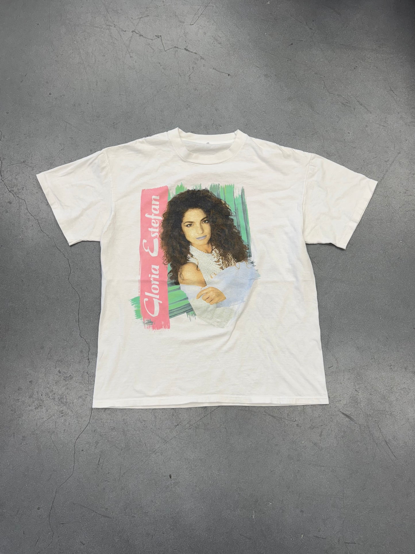 1991 GLORIA ESTEFAN INTO THE LIGHT TOUR TEE (PULLED TAG)