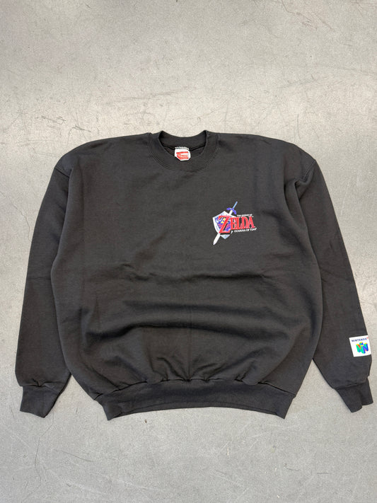 1998 NINTENDO 64 THE LEGEND OF ZELDA OCARINA OF TIME VIDEO GAME CREWNECK SWEATER