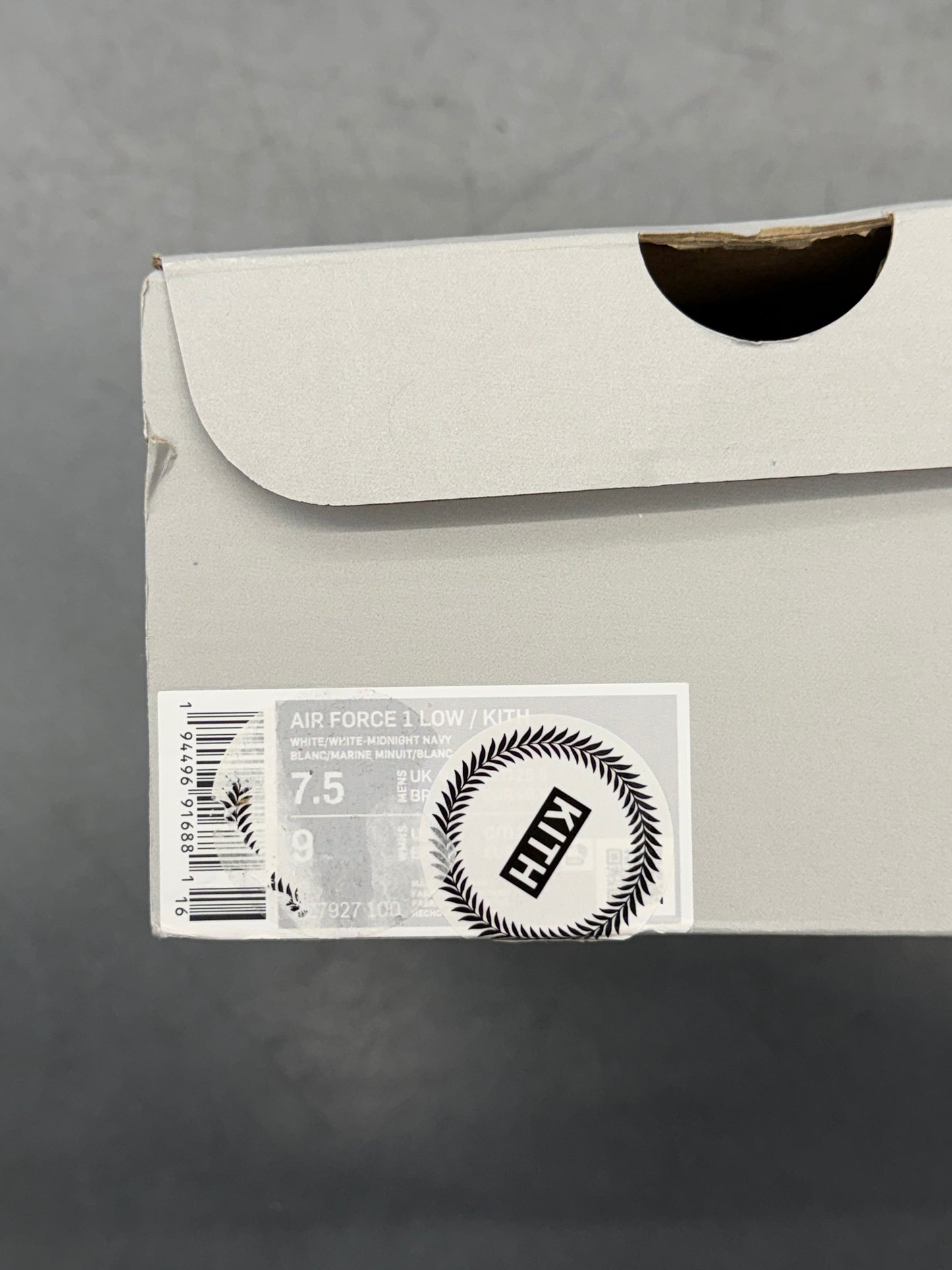 2021 NIKE AIR FORCE 1 LOW KITH PARIS EXCLUSIVE (PRE-OWNED WITH BOX)