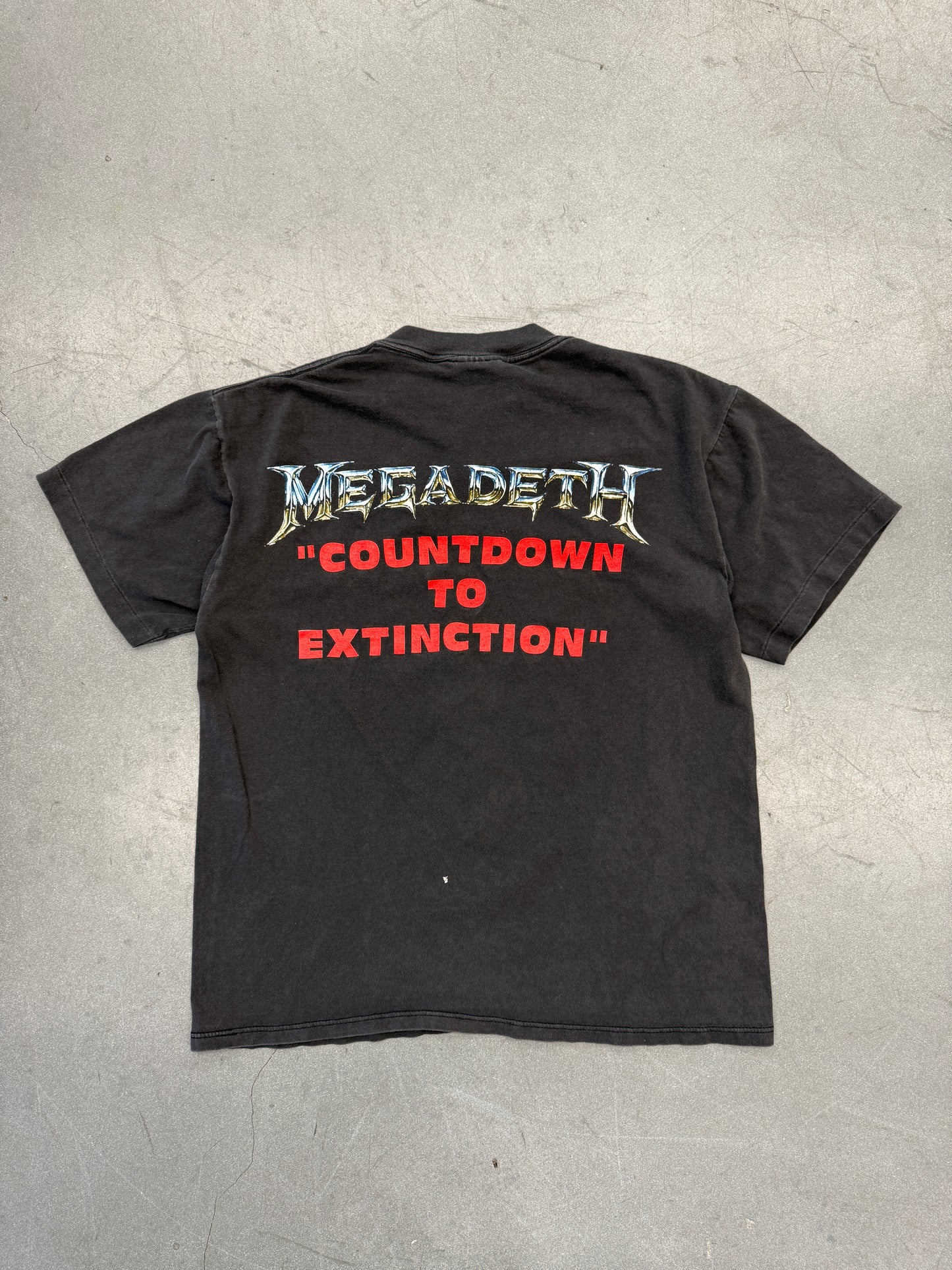 1992 MEGADETH "COUNTDOWN TO EXTINCTION" TEE (BROCKUM TAG)