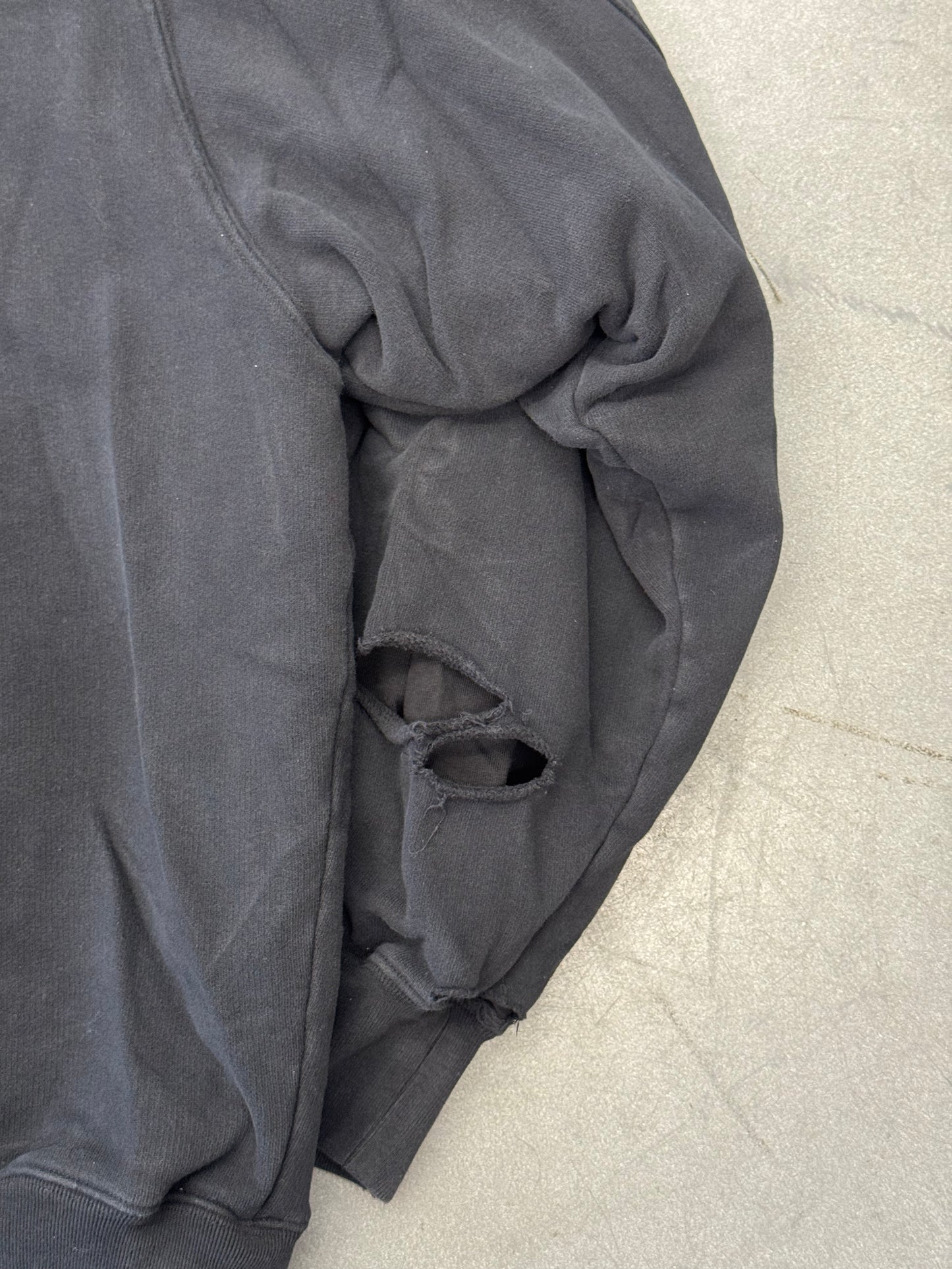 FW22 BALENCIAGA CAPS DESTROYED OVERSIZE FIT HOODIE