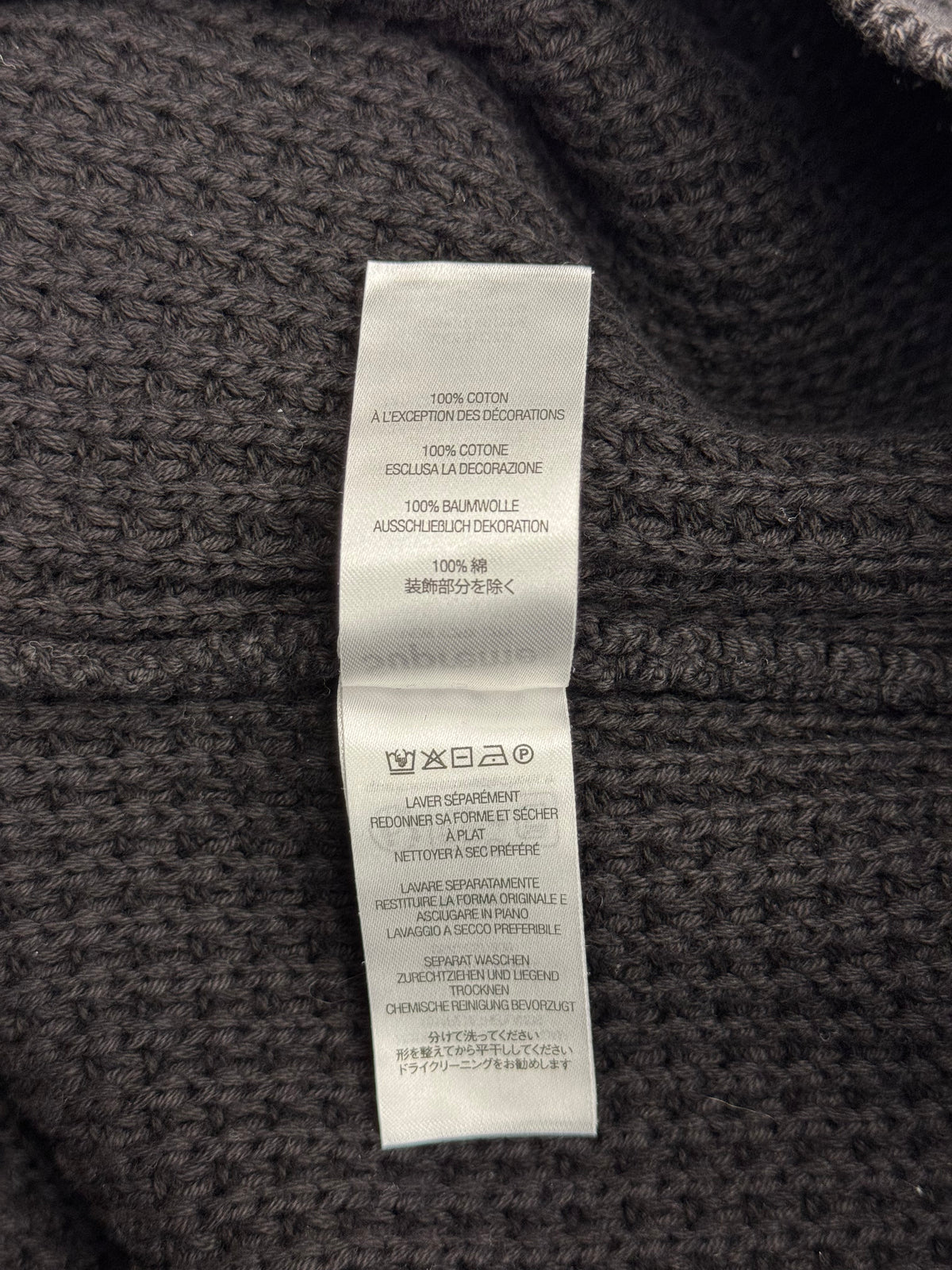 SS26 SUPREME WASHED SMALL BOX LOGO WAFFLE SWEATER - BLACK