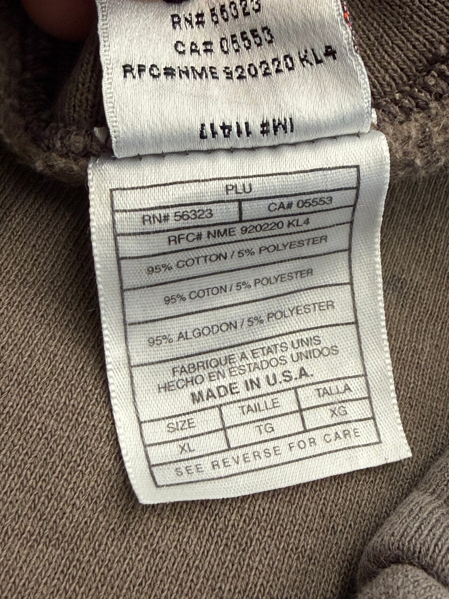 90S NIKE MOCHA TWO-TONE CHEST SWOOSH EMBROIDERED CREWNECK SWEATER