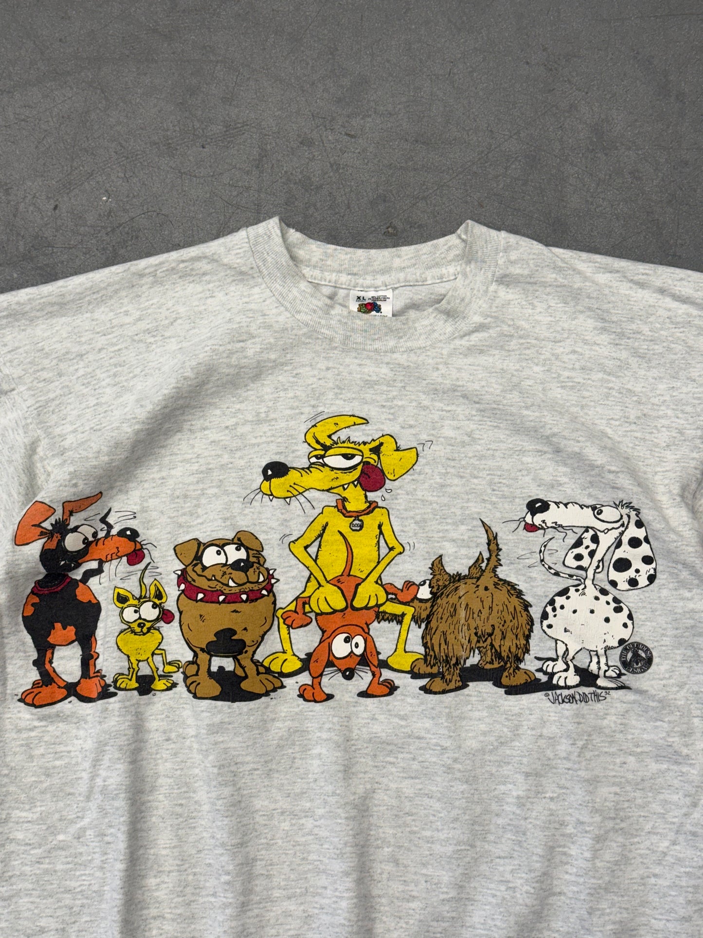1992 DOG SEX JACKSON DID THIS TEE (FOTL TAG)