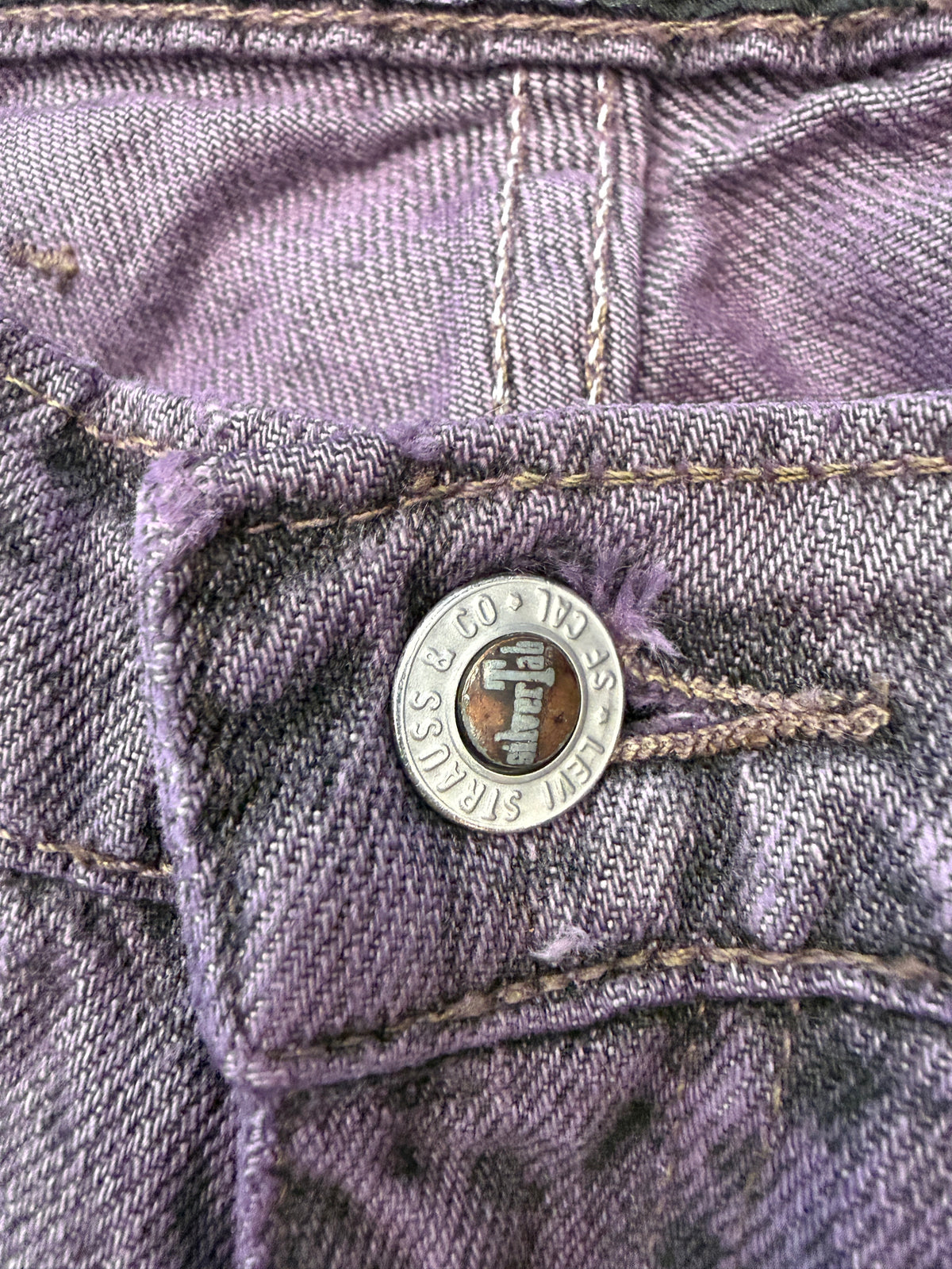 90S LEVI'S SILVERTAB BAGGY JEANS - PURPLE DYE (34X32)
