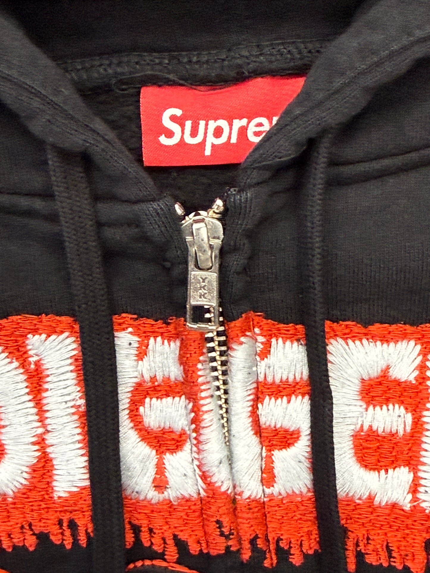 SS26 SUPREME MONSTER JAM GRAVE DIGGER BONES ZIP UP HOODED SWEATSHIRT
