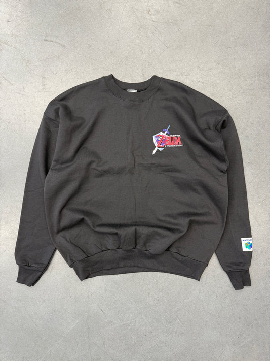1998 NINTENDO 64 THE LEGEND OF ZELDA OCARINA OF TIME VIDEO GAME CREWNECK SWEATER (NWT)