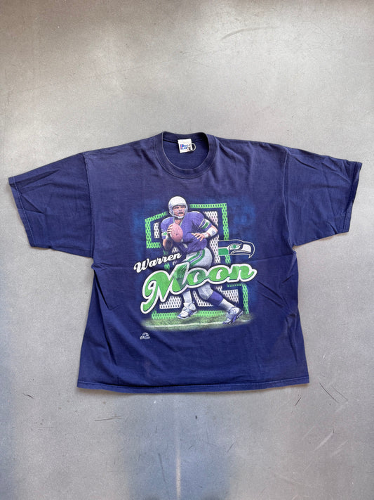 90'S SEATTLE SEAHAWKS WARREN MOON TEE (PRO PLAYER TAG)