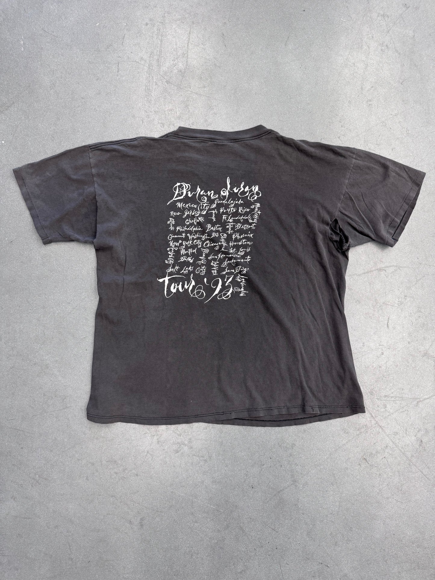 1993 DURAN DURAN THE WEDDING TOUR TEE (BROCKUM TAG)