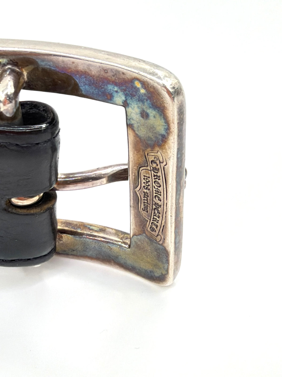 CHROME HEARTS OTJ LEATHER  BELT - 36