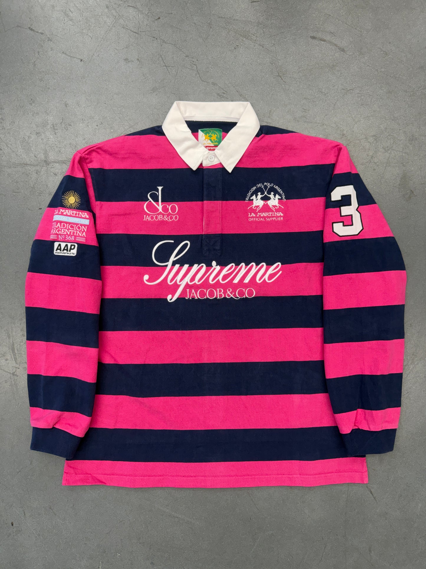 SS26 SUPREME LA MARTINA JACOB & CO RUGBY LS SHIRT
