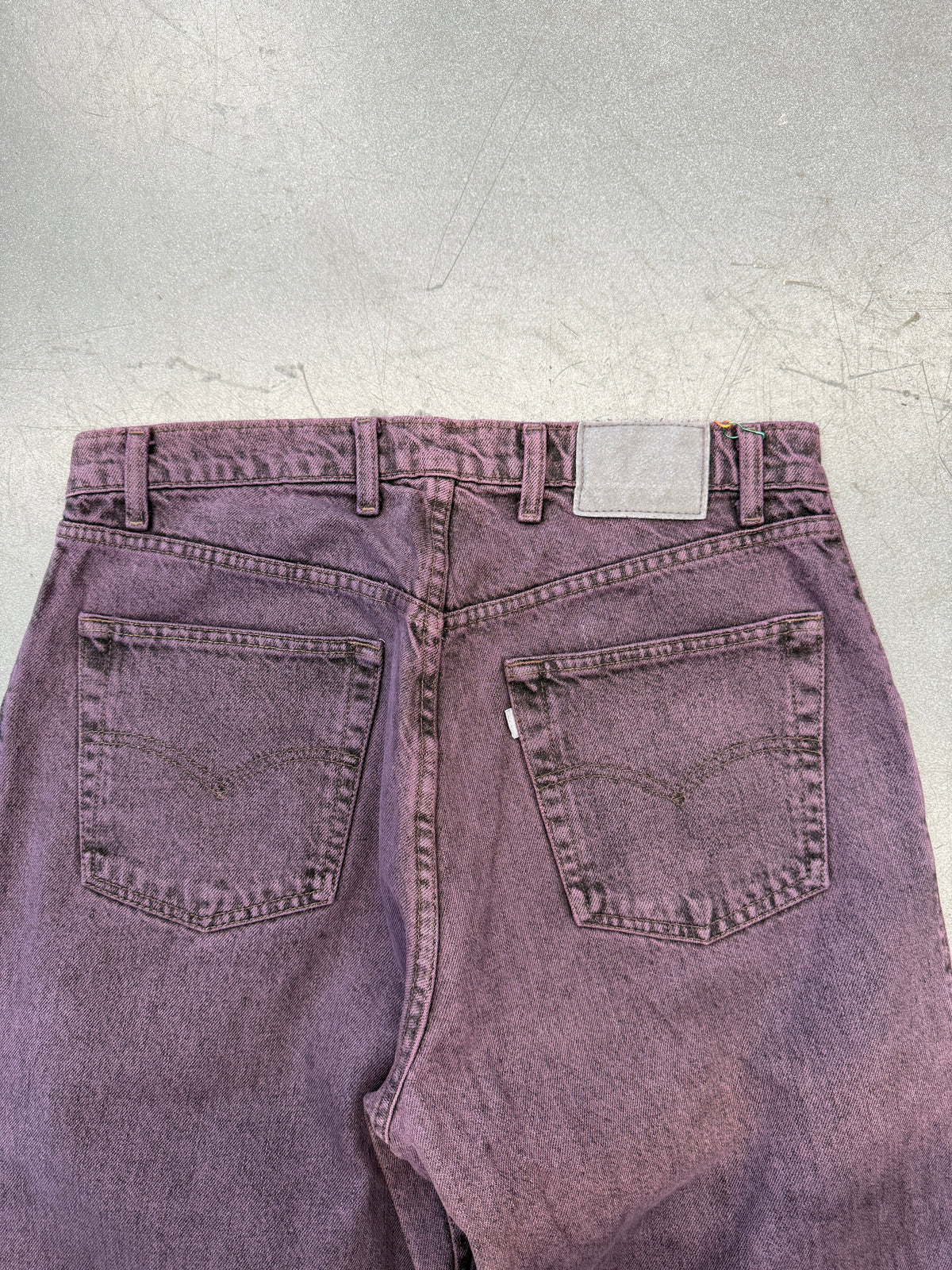 90S LEVI'S SILVERTAB BAGGY JEANS - PURPLE DYE (34X32)
