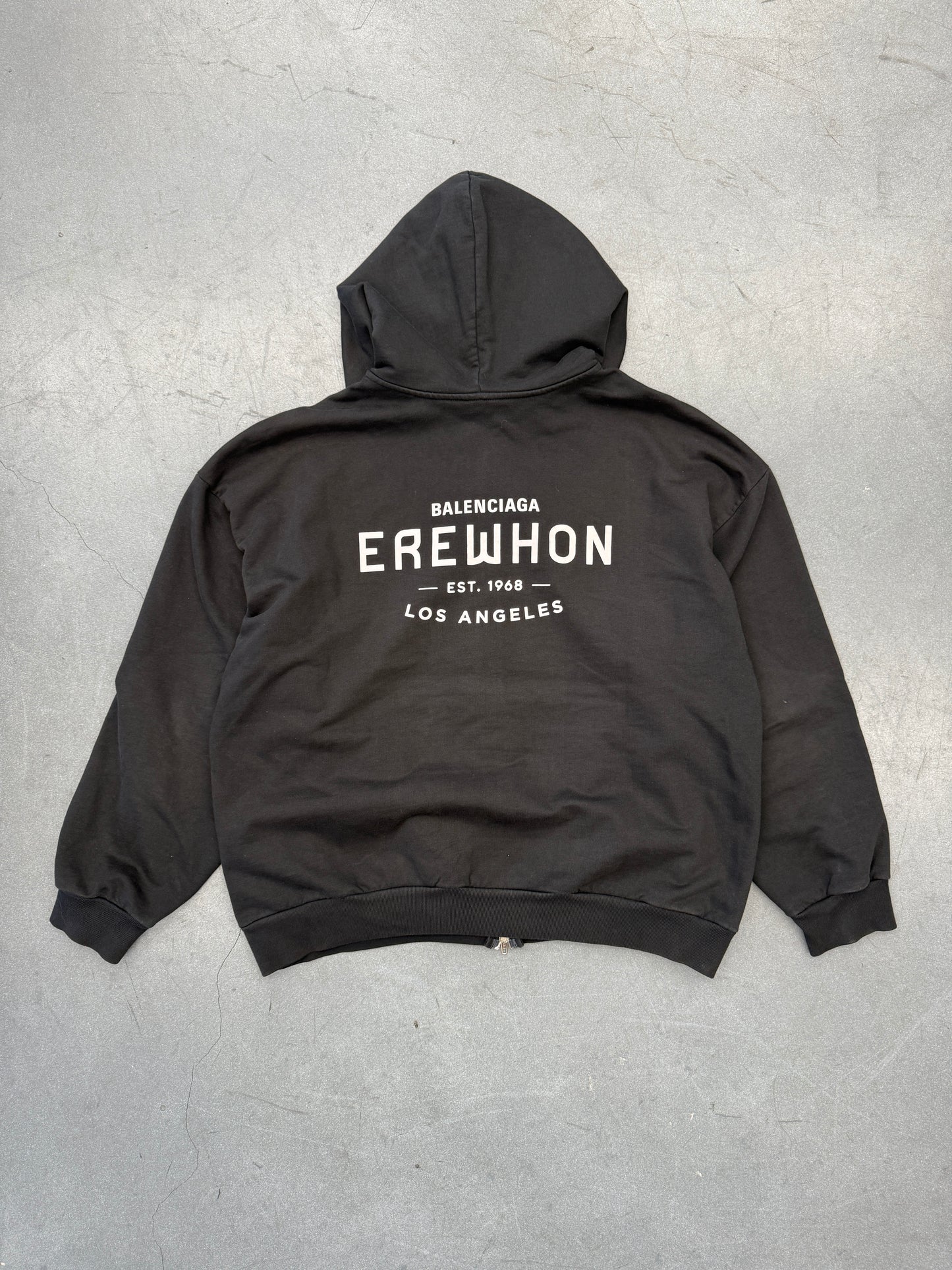 FW24 BALENCIAGA X EREWHON LOS ANGELES ZIP-UP HOODIE MEDIUM FIT