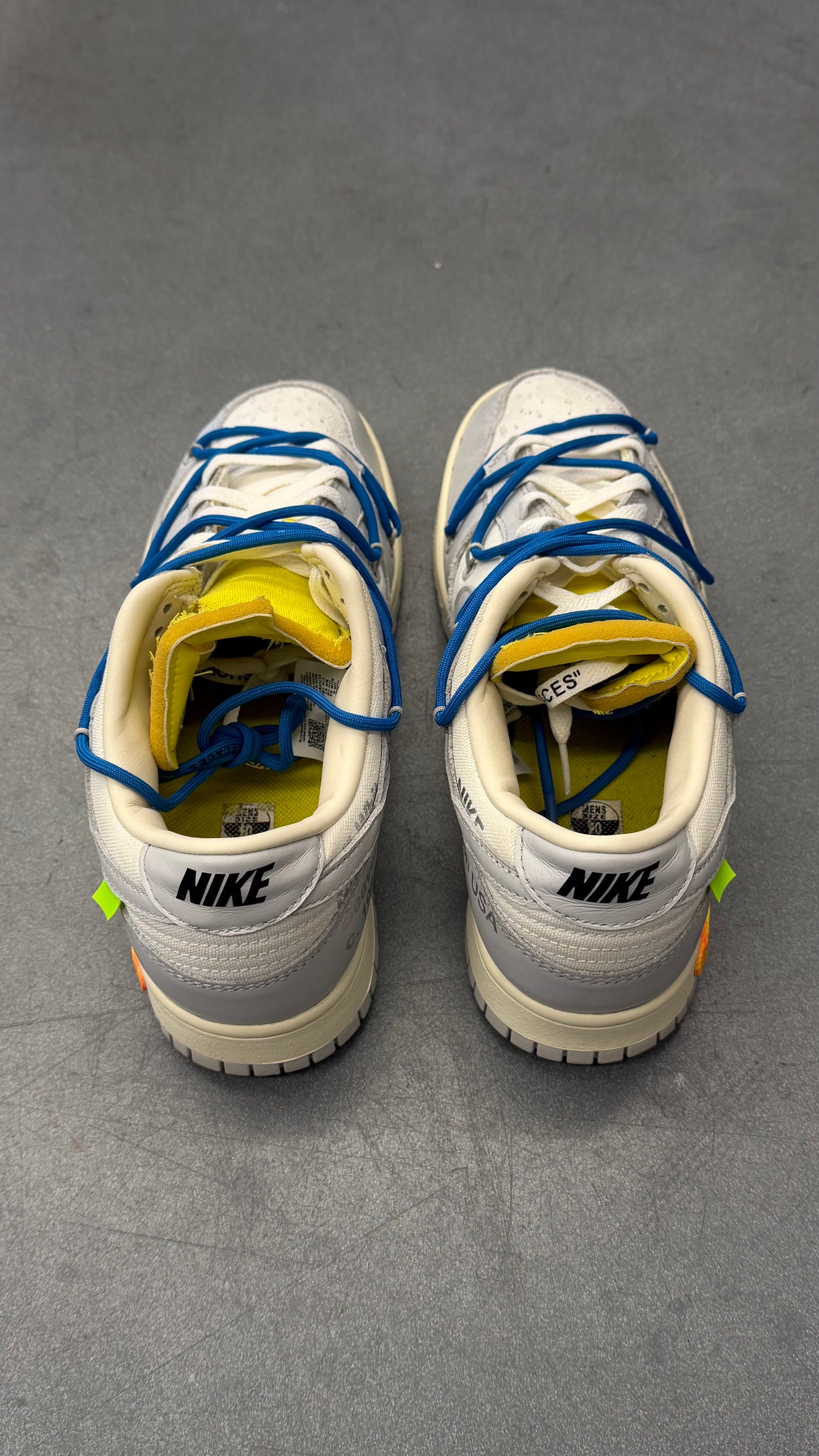 2021 NIKE DUNK LOW OFF-WHITE LOT 10 (NO BOX)