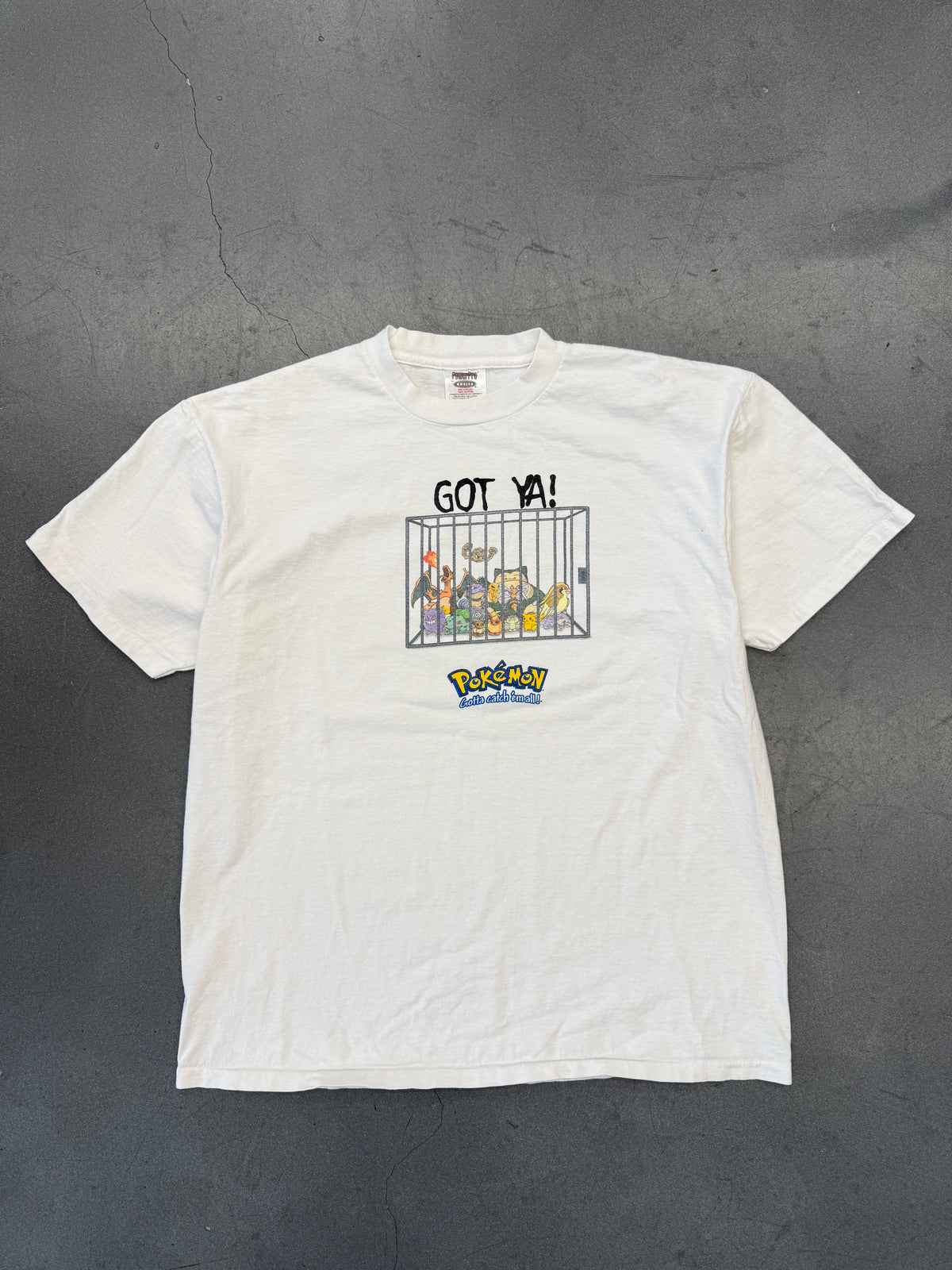 1999 POKEMON GOT YA! CAGE TEE (POWERPRO ONEITA TAG)