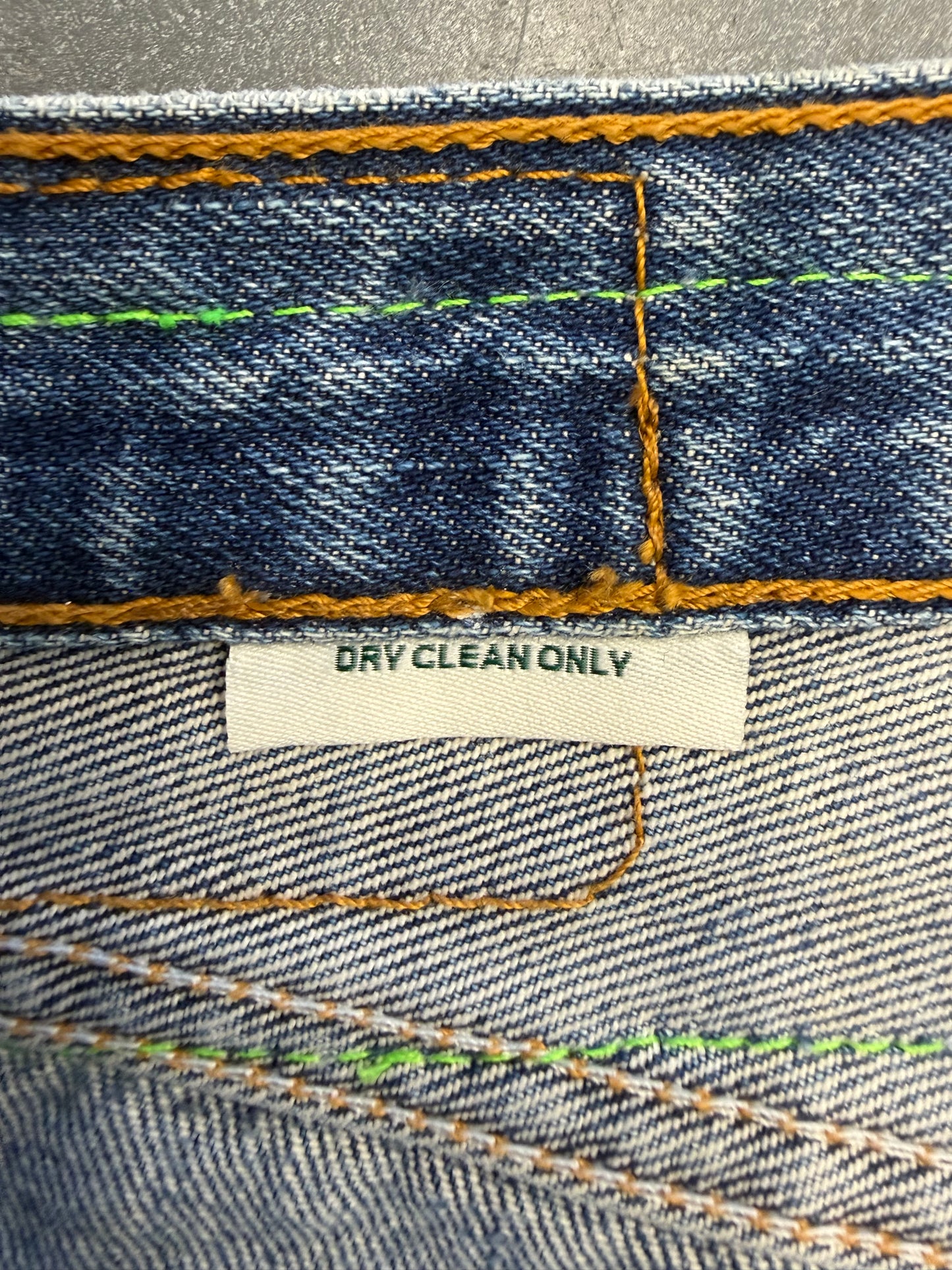 BETTER WITH AGE SHAM HAND-BEADED DOUBLE-WIDE DENIM