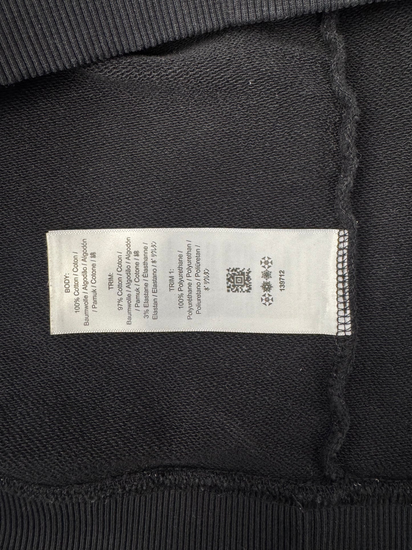 RAF SIMONS FRED PERRY TAPED HOODIE - BLACK