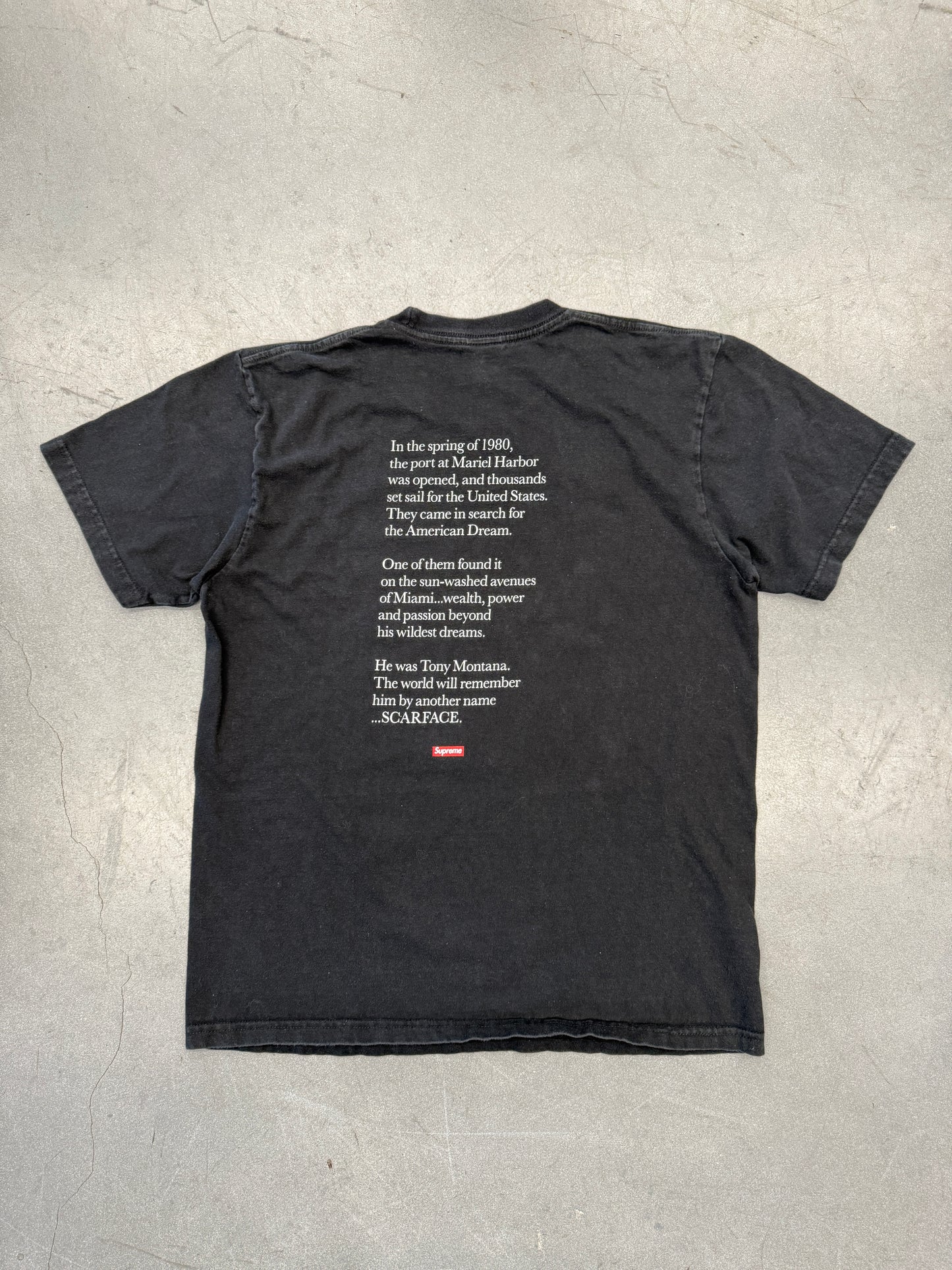 FW17 SUPREME SCARFACE SPLIT TEE