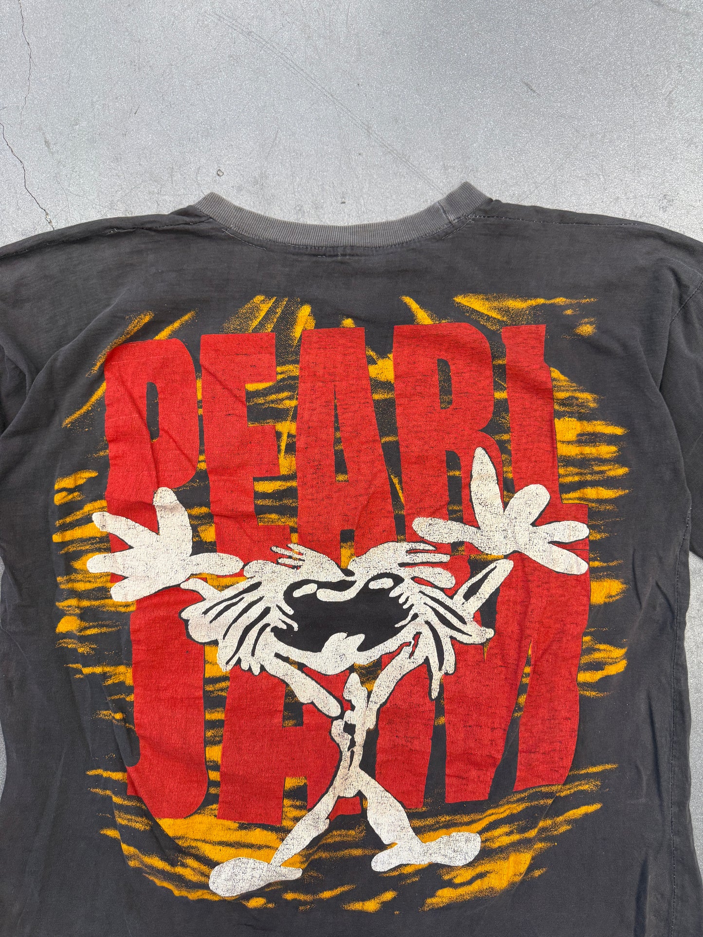 90S PEARL JAM ALIVE EURO BOOTLEG AOP TEE (PULLED TAG)
