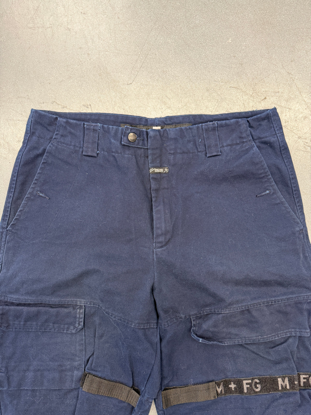 Y2K MARITHE FRANCOIS GIRBAUD SHUTTLE PANTS - NAVY/BLACK