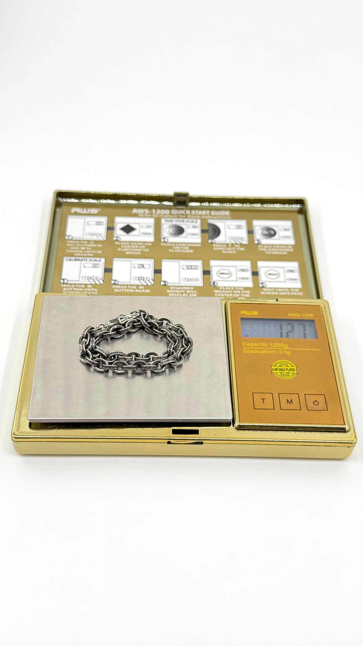 CHROME HEARTS SILVER PAPER CHAIN BRACELET