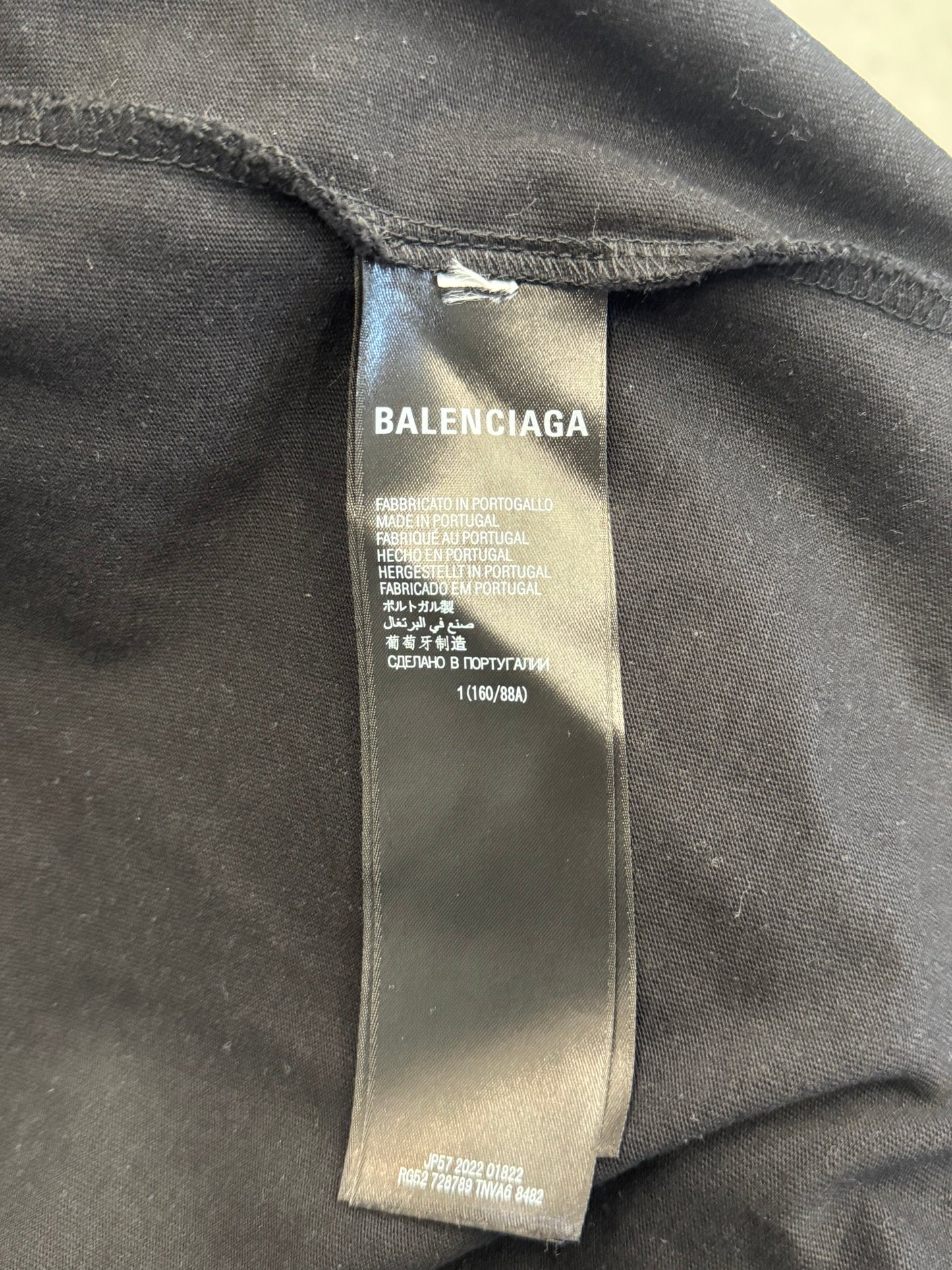 BALENCIAGA ADIDAS CENTER LOGO LS TEE