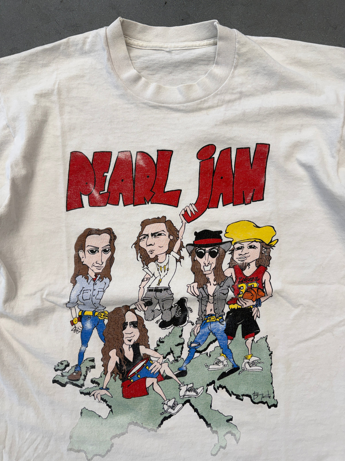 1992 PEARL JAM WORLD JAM TOUR TEE (PULLED TAG)