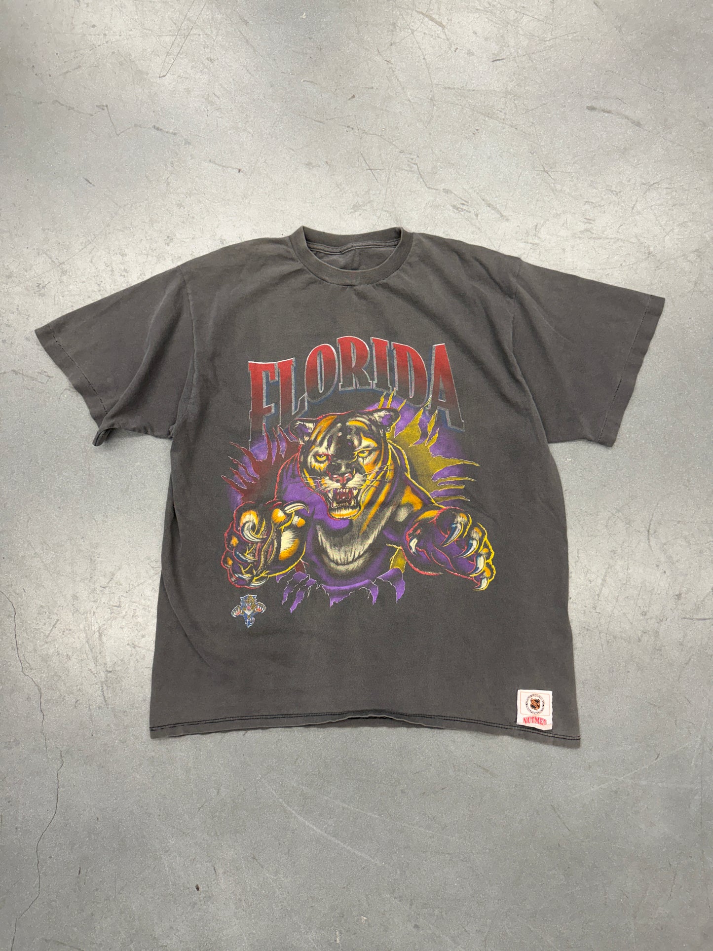 90'S FLORIDA PANTHERS BREAKTHROUGH NUTMEG TEE (PULLED TAG)