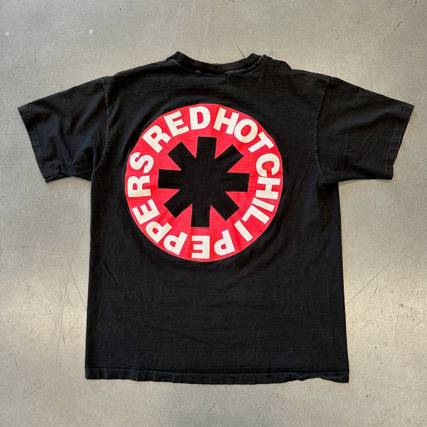 1991 RED HOT CHILI PEPPERS BLOOD SUGAR SEX MAGIK ALBUM PROMO TEE (GIANT TAG)