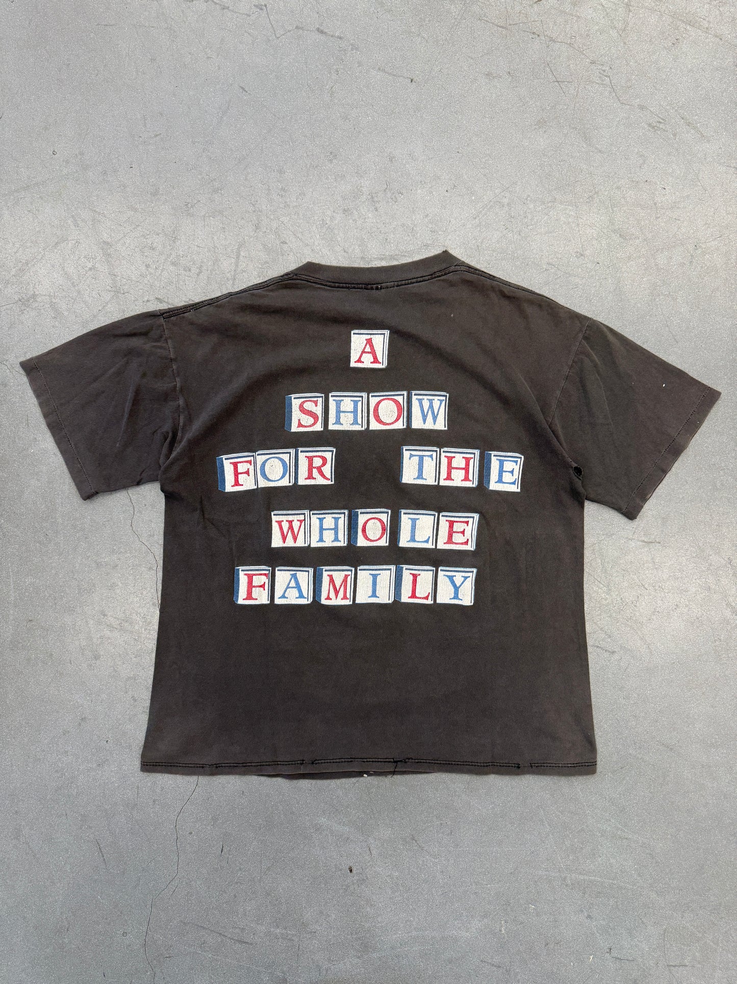 1990 JANE'S ADDICTION "A SHOW FOR THE WHOLE FAMILY" TEE (BROCKUM TAG)