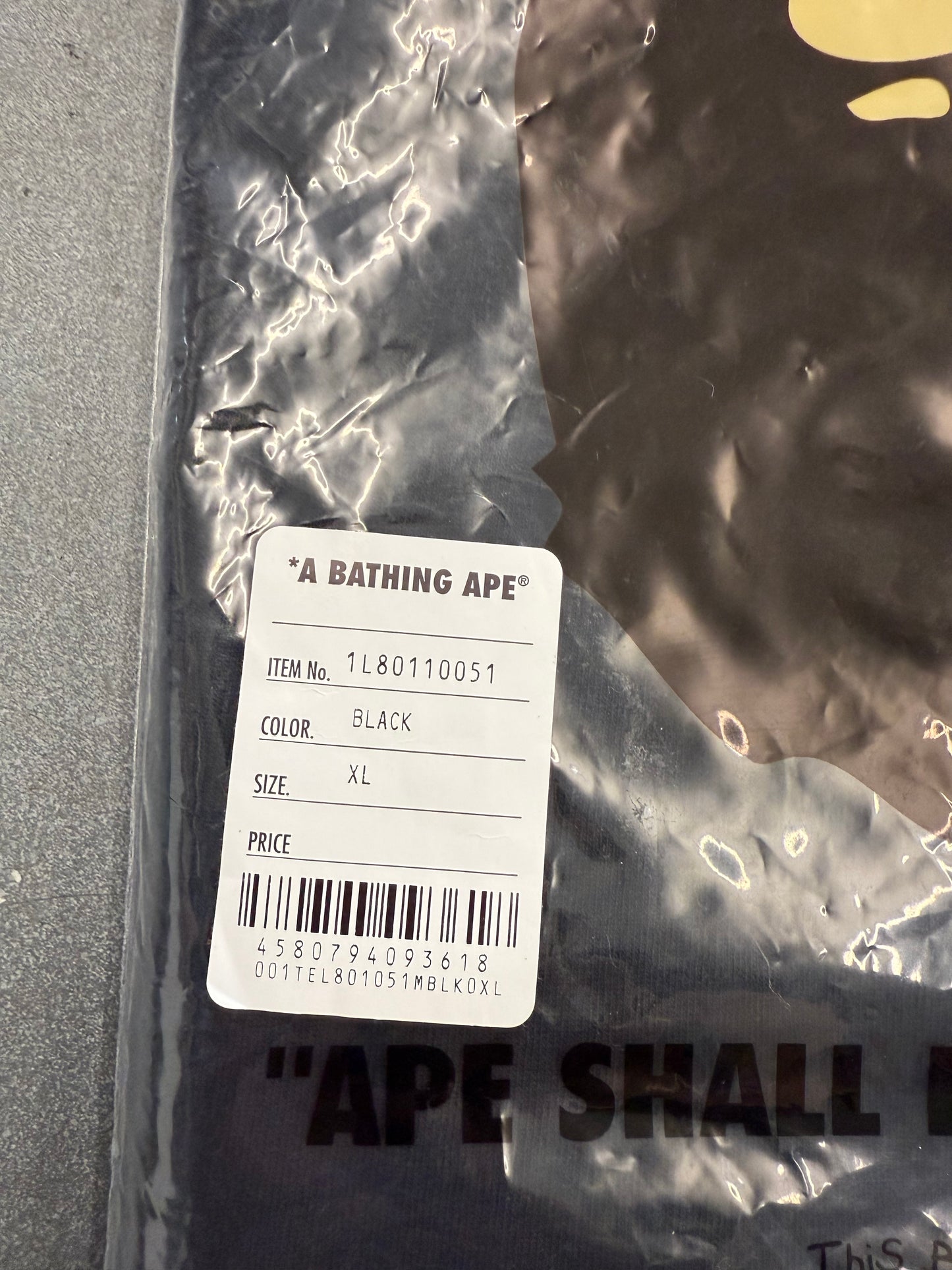 SS25 A BATHING APE BAPE TRANSIT AUTHORITY SHIRT (NEW) (XL)