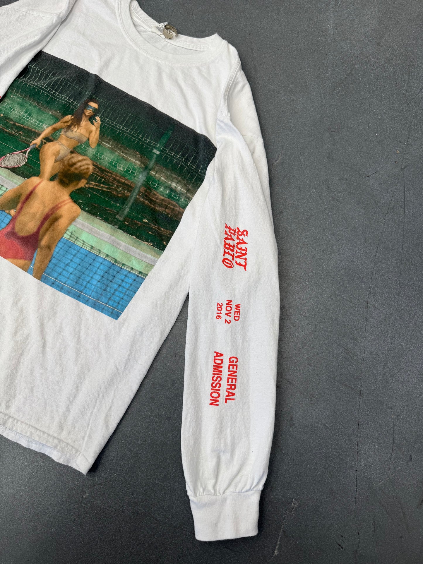 2016 KANYE WEST SAINT PABLO KIM KARDASHIAN LS TEE