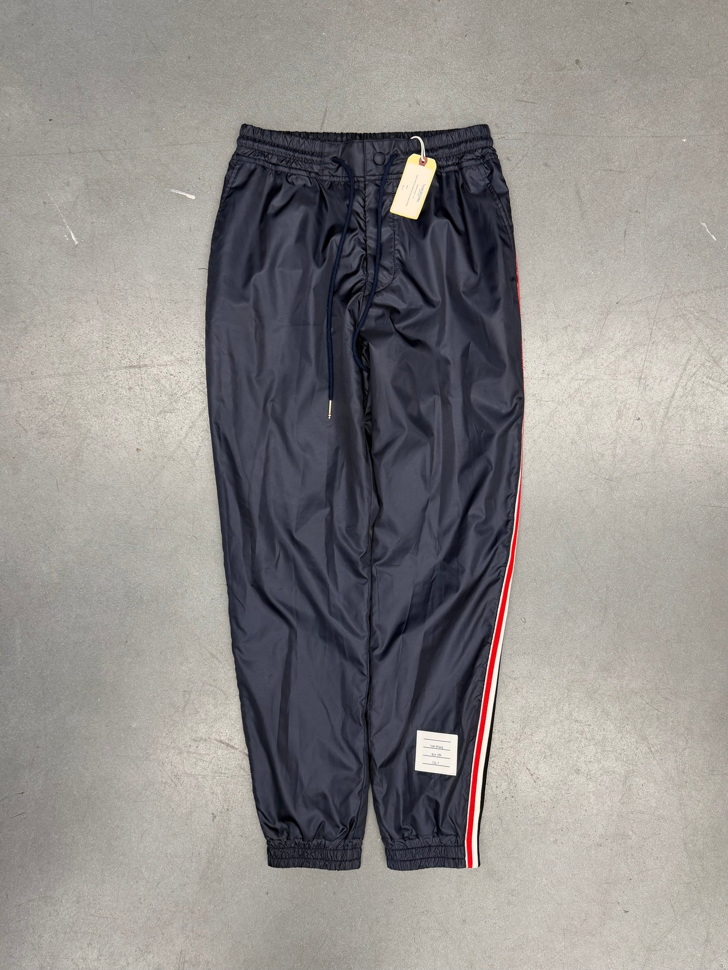 THOM BROWNE RWB STRIPE RIPSTOP TRACK PANTS