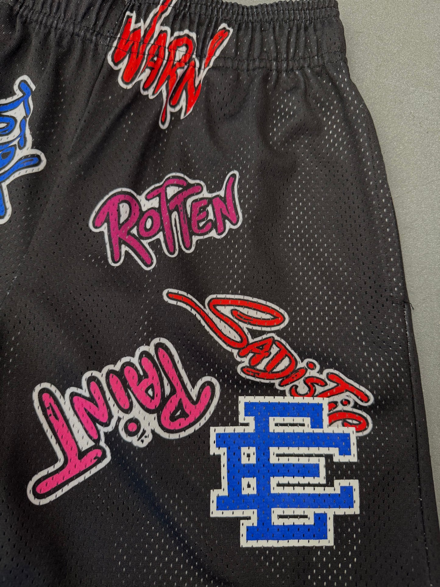 2025 ERIC EMANUEL X MATTY BOY EE SHORTS - BLACK/BLUE