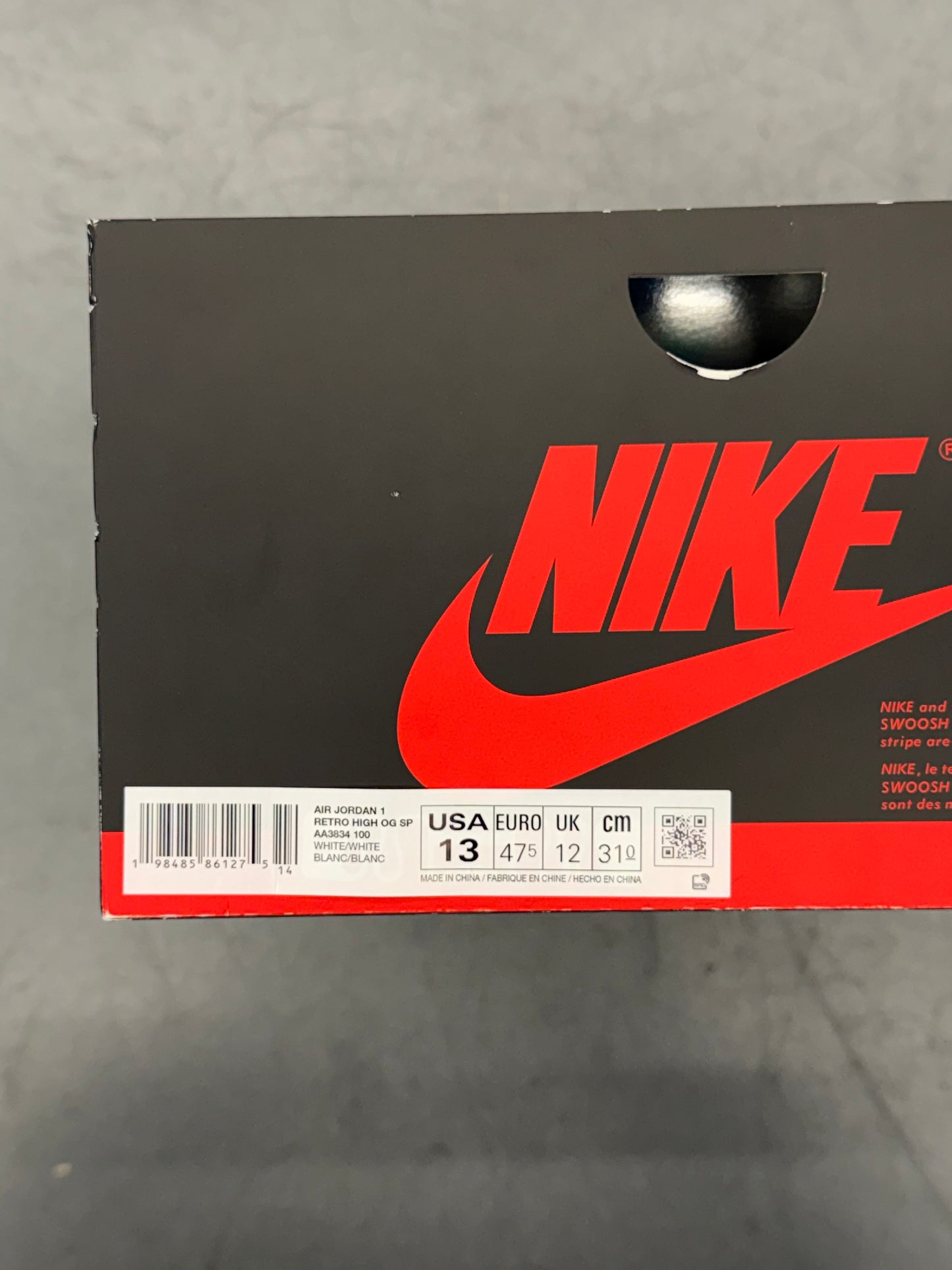 JORDAN 1 RETRO HIGH VIRGIL ABLOH ARCHIVE ALASKA (NEW WITH BOX)