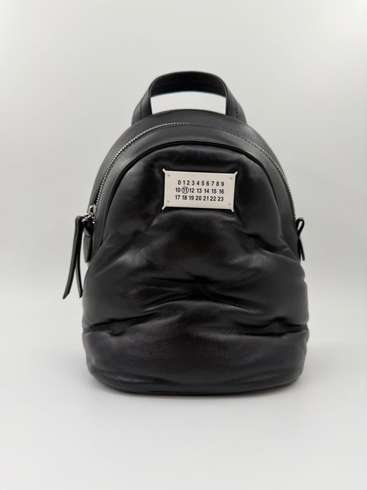 MAISON MARGIELA GRAND SLAM LEATHER BACKPACK - BLACK