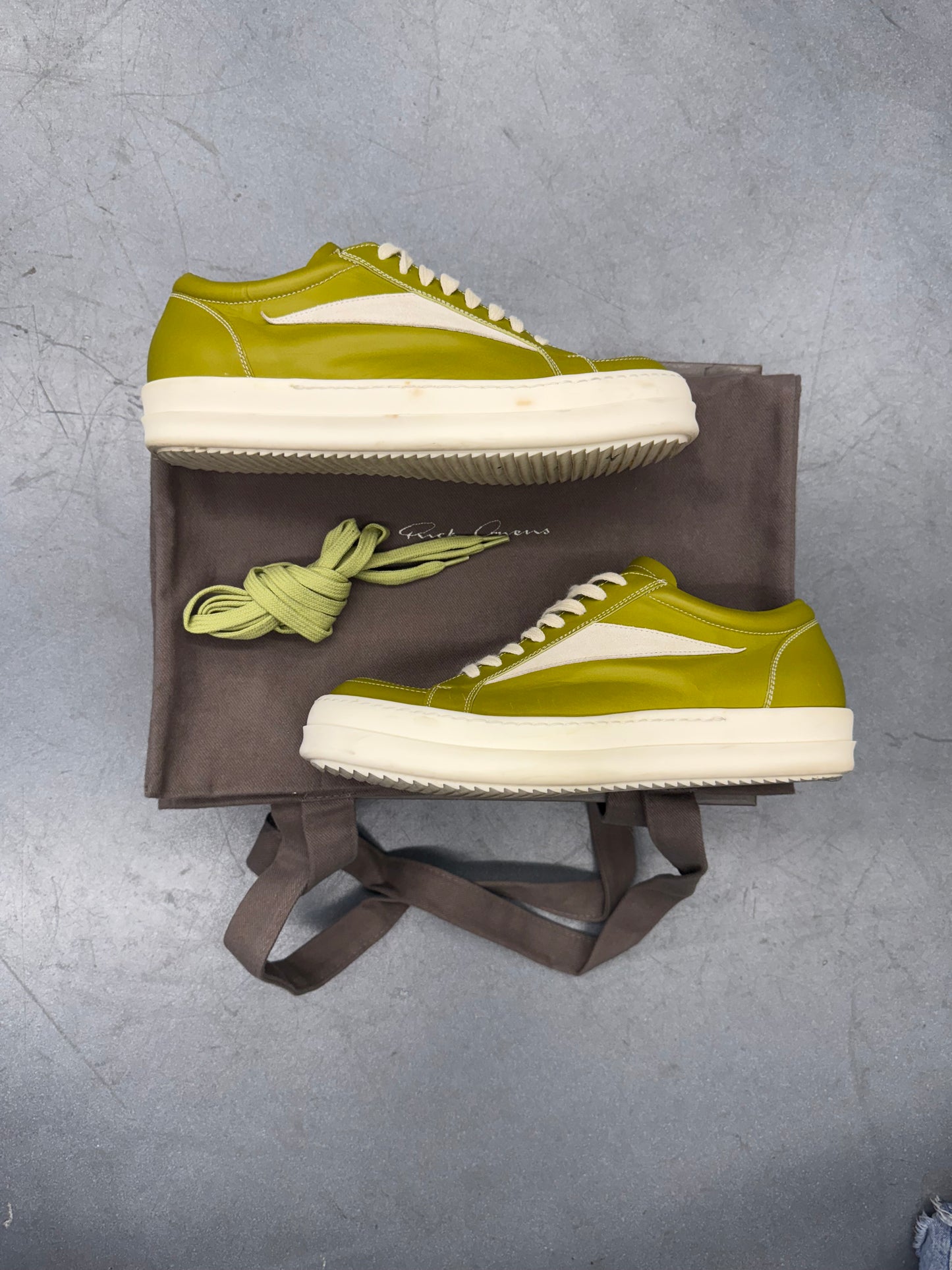 RICK OWENS VINTAGE SNEAKER - ACID/MILK